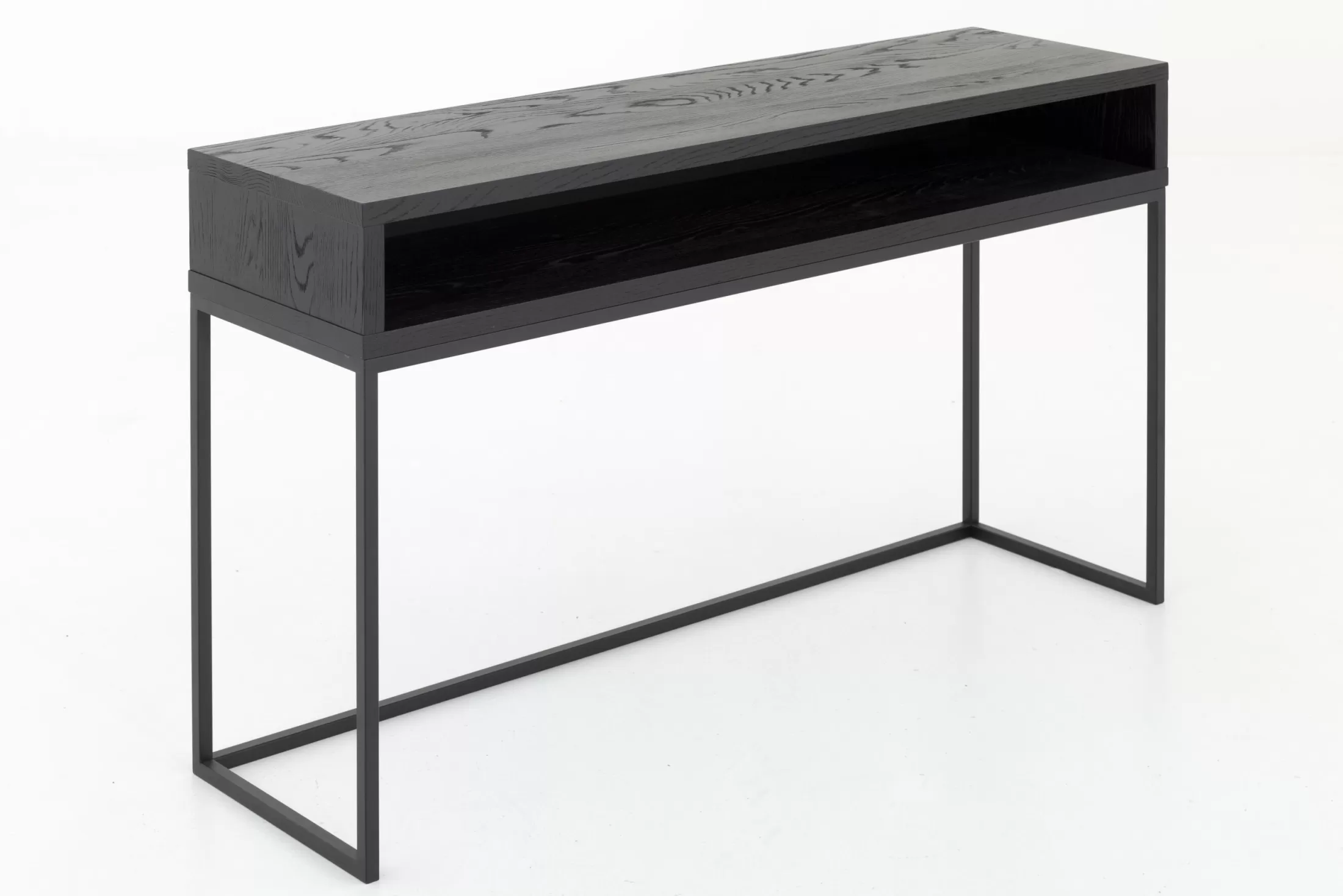 Flamant Coffee Tables^Armand, Console Table, Black Oak And Metal