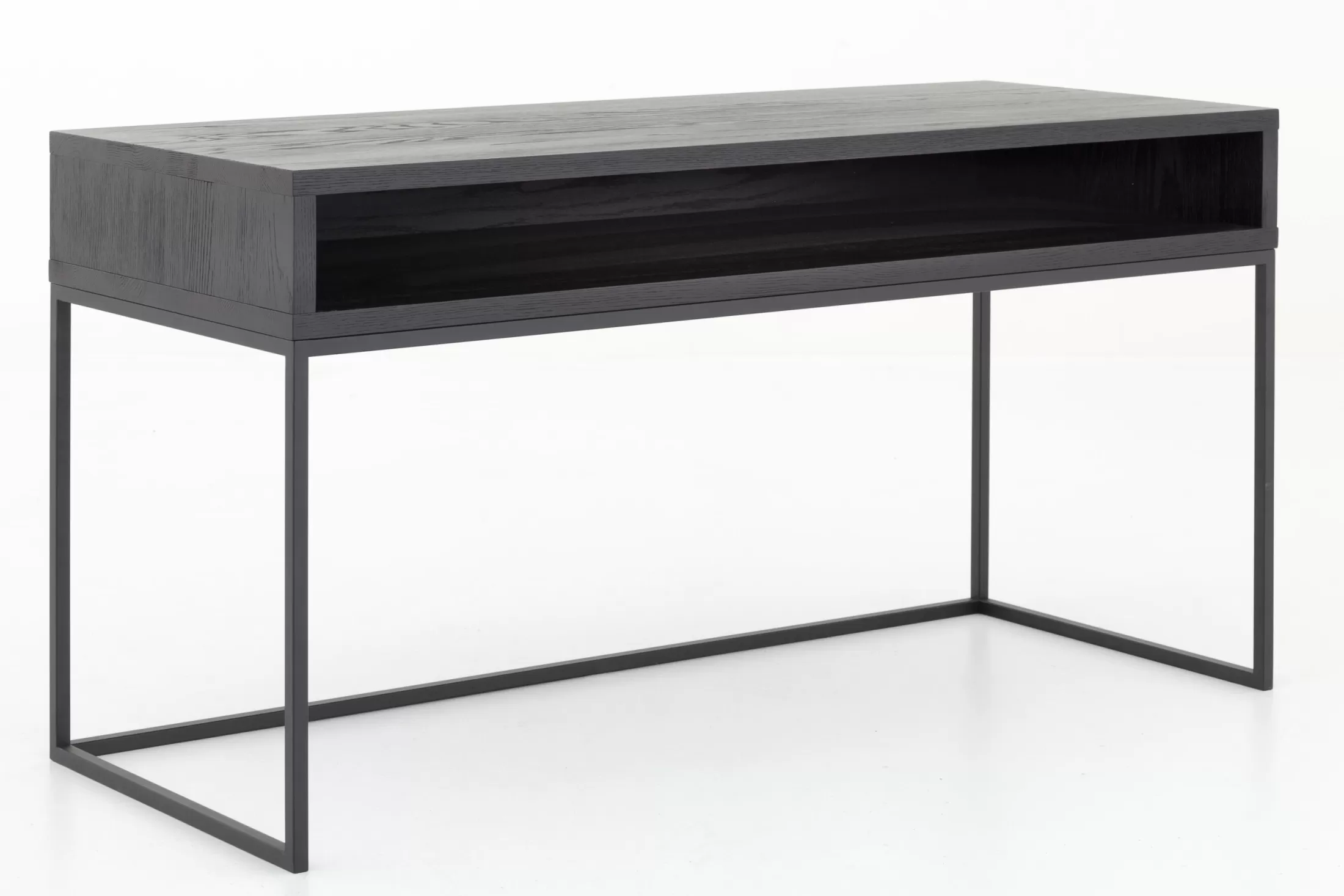 Flamant Desks^Armand, Desk, Black Oak And Metal