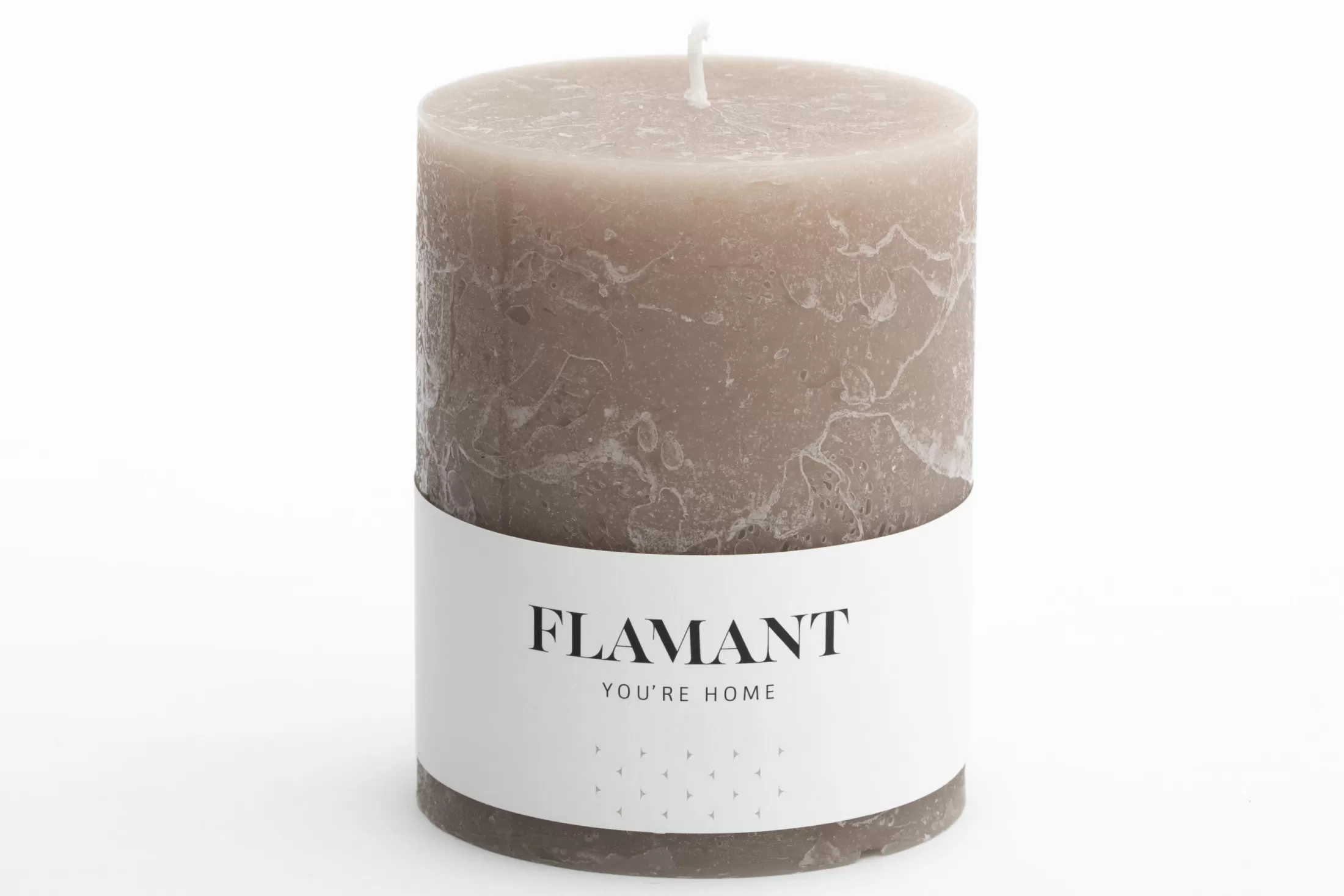 Flamant Decoration^Beth, Candle, Colour Taupe, 9X11,5Cm