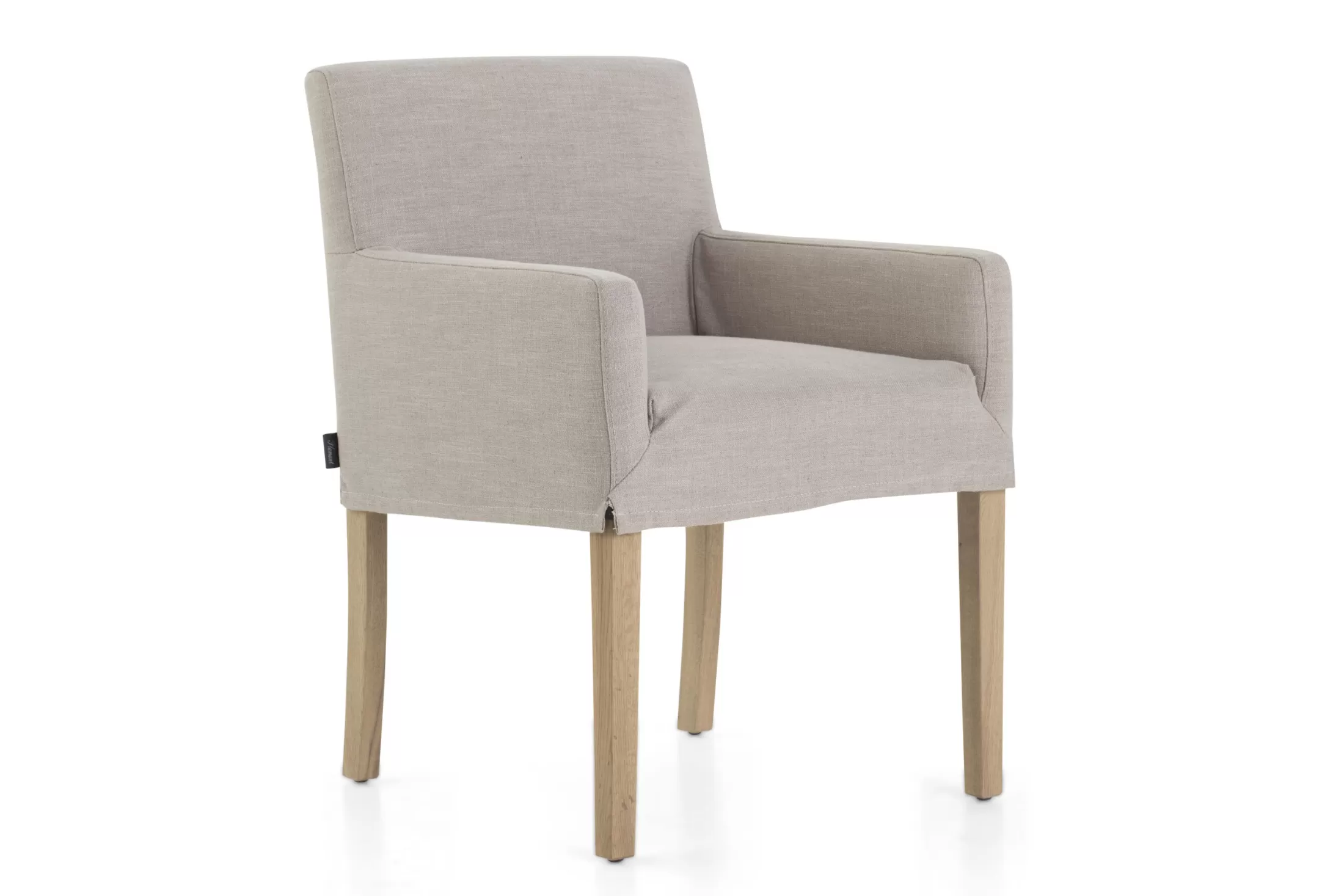 Flamant Chairs^Billy, Armchair, Birch, Off-White Linen