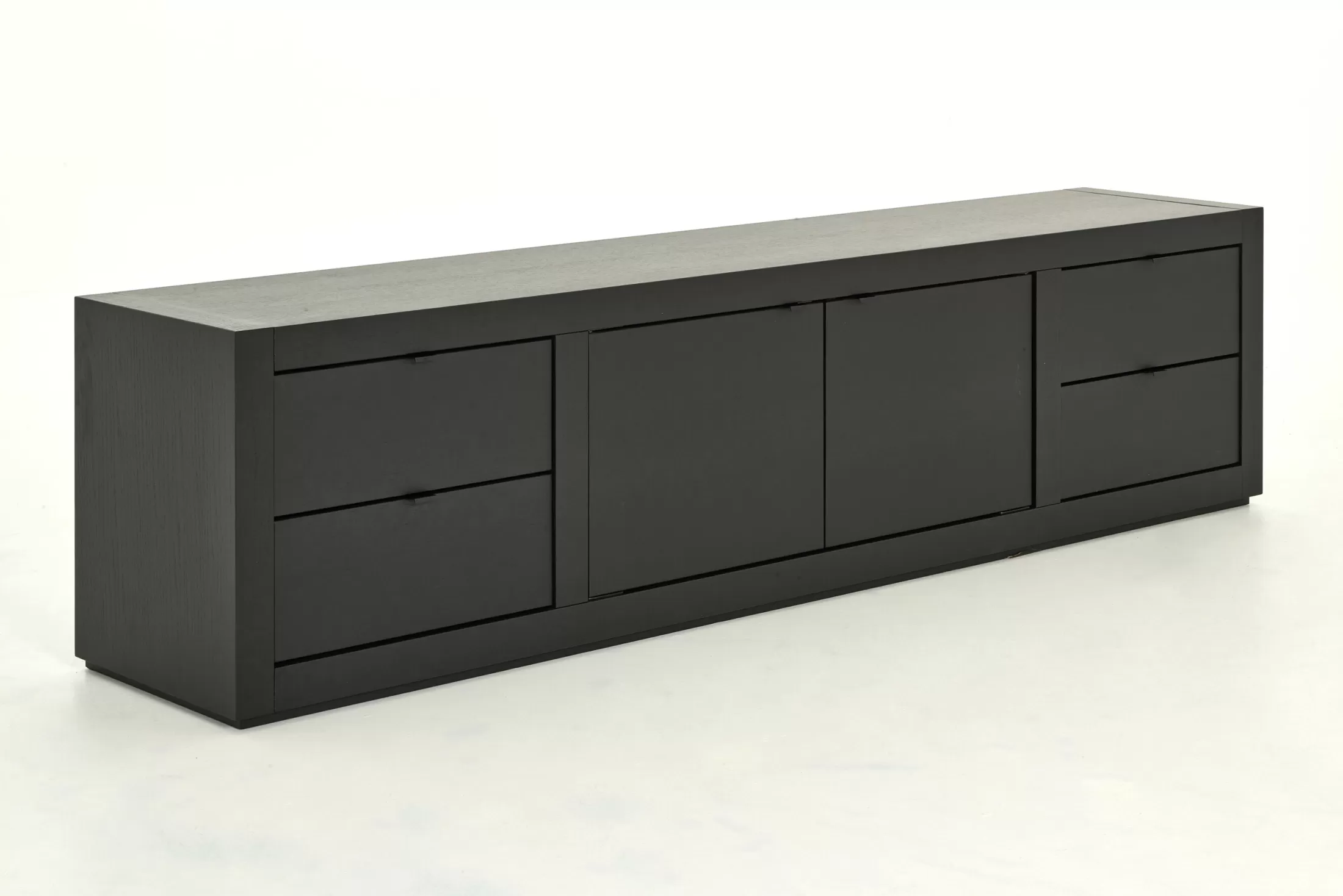 Flamant Cupboards^Bjorn, Tv Cabinet, Black, 2 Doors, 4 Drawers