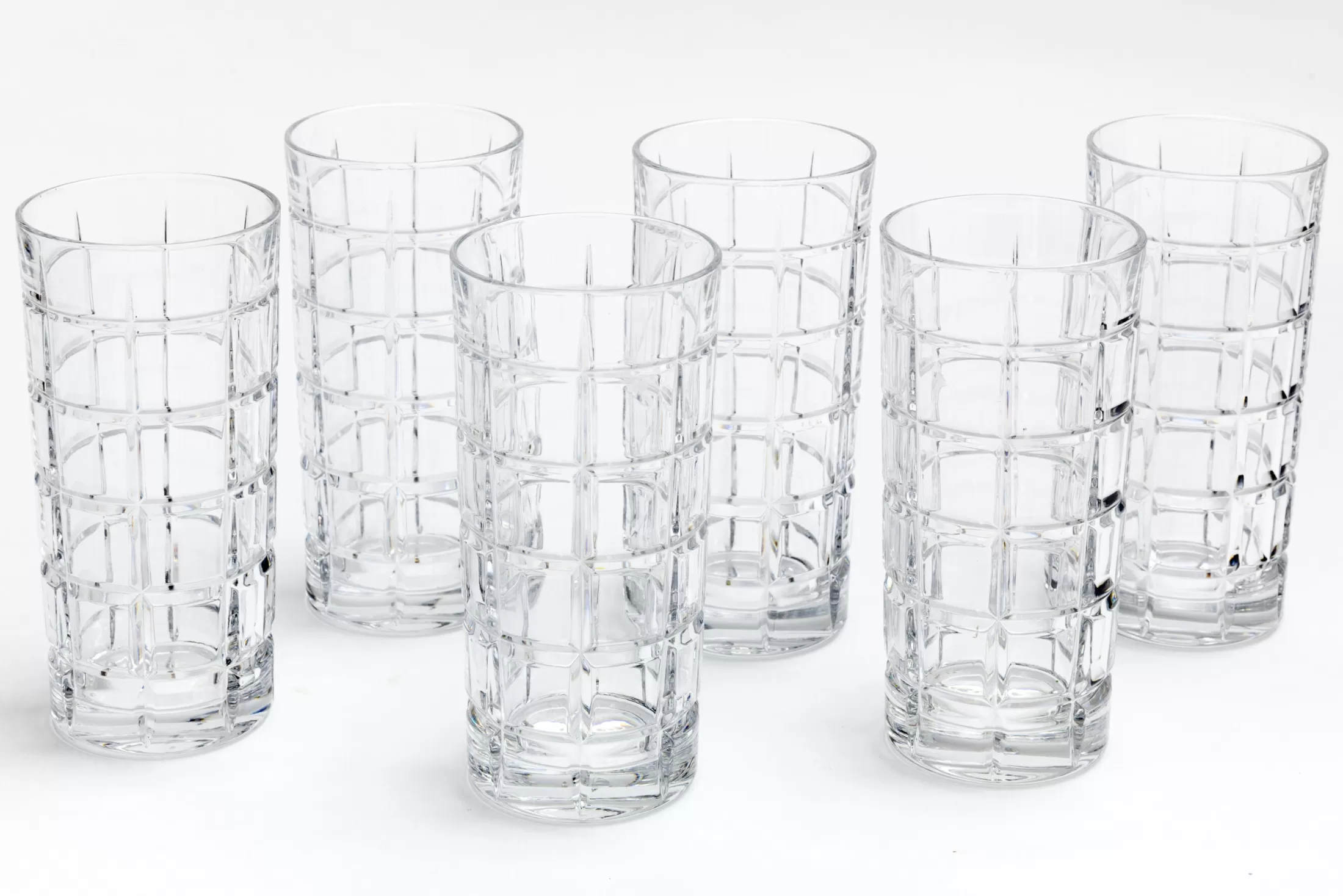 Flamant Glasses^Chopin, Tall Glass, Hand-Cut, Set Of 6