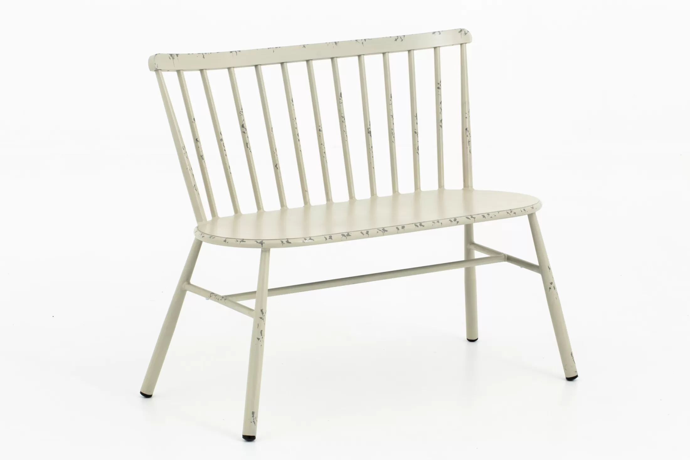 Flamant Garden Seating^Claire, Garden Bench, Retro White