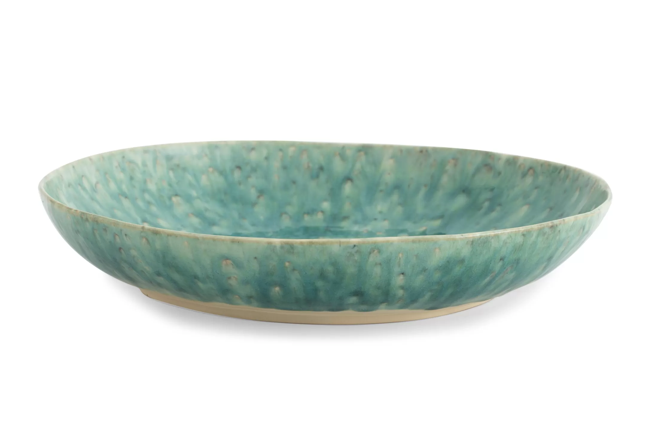 Flamant Plates, Dishes And Bowls^Cresta, Serving Bowl, Ceramic, Turquoise, Round, 37Cm