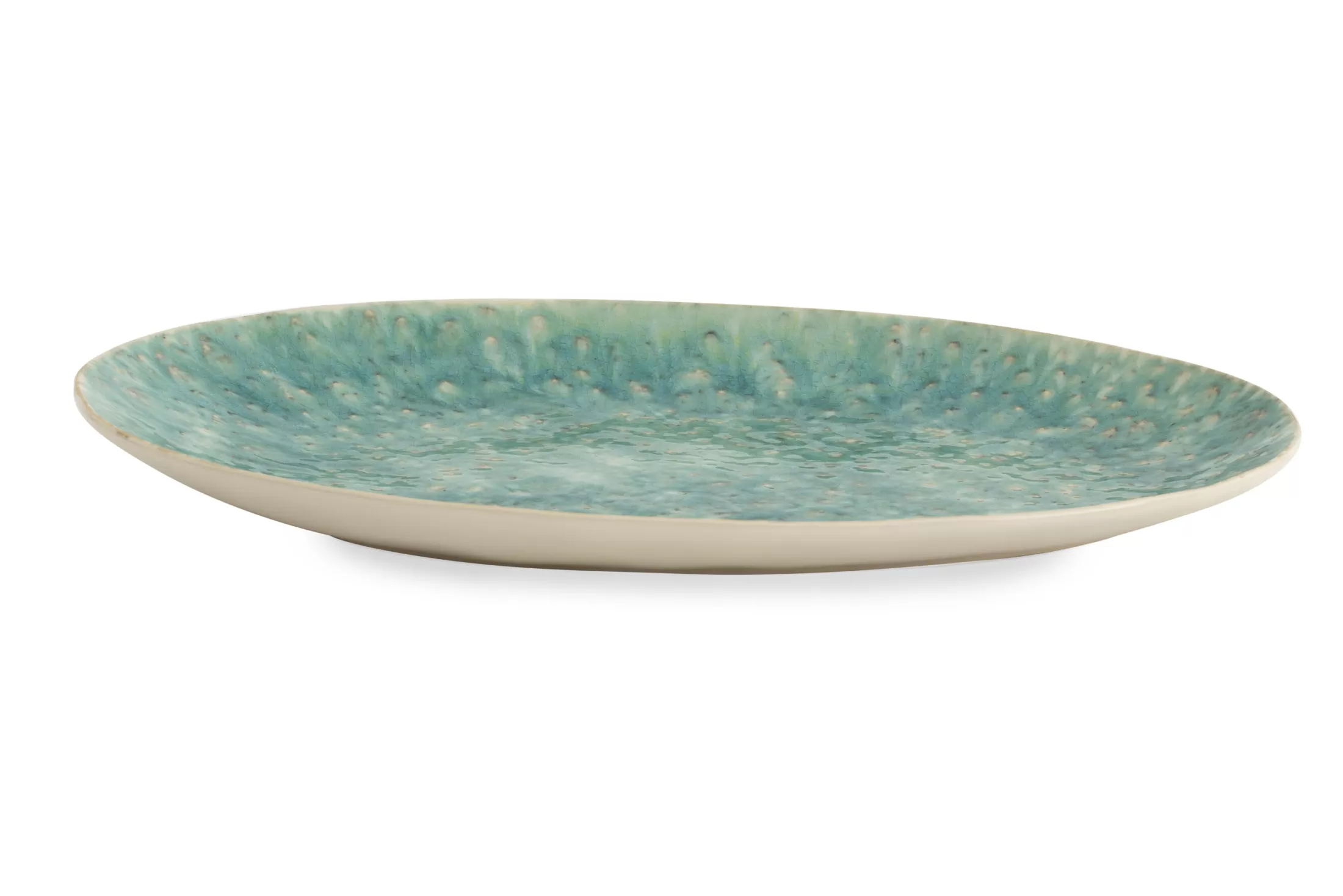 Flamant Plates, Dishes And Bowls^Cresta, Serving Plate, Ceramic, Turquoise, Oval