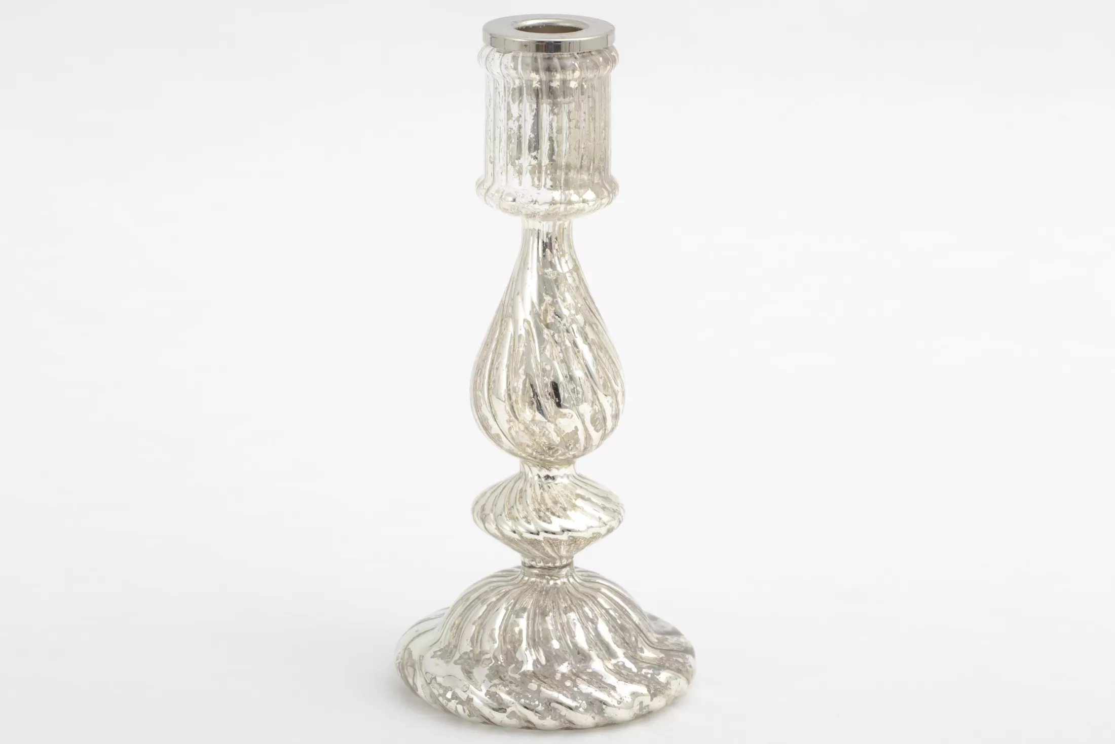 Flamant Decoration^Gideon, Candlestick, Mercury Glass, S