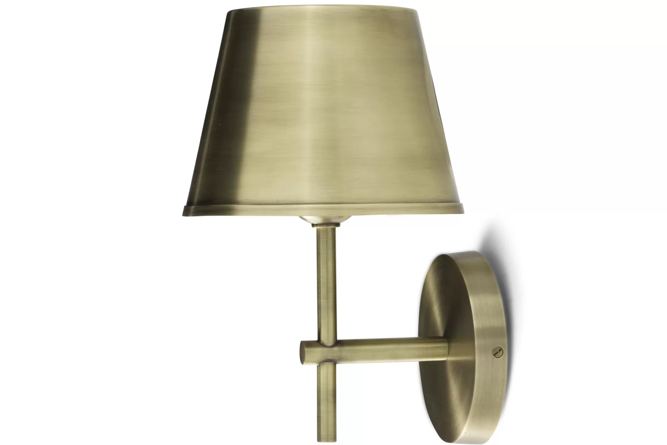 Flamant Lighting^Itai, Wall Lamp, With Shade, Antique Brass