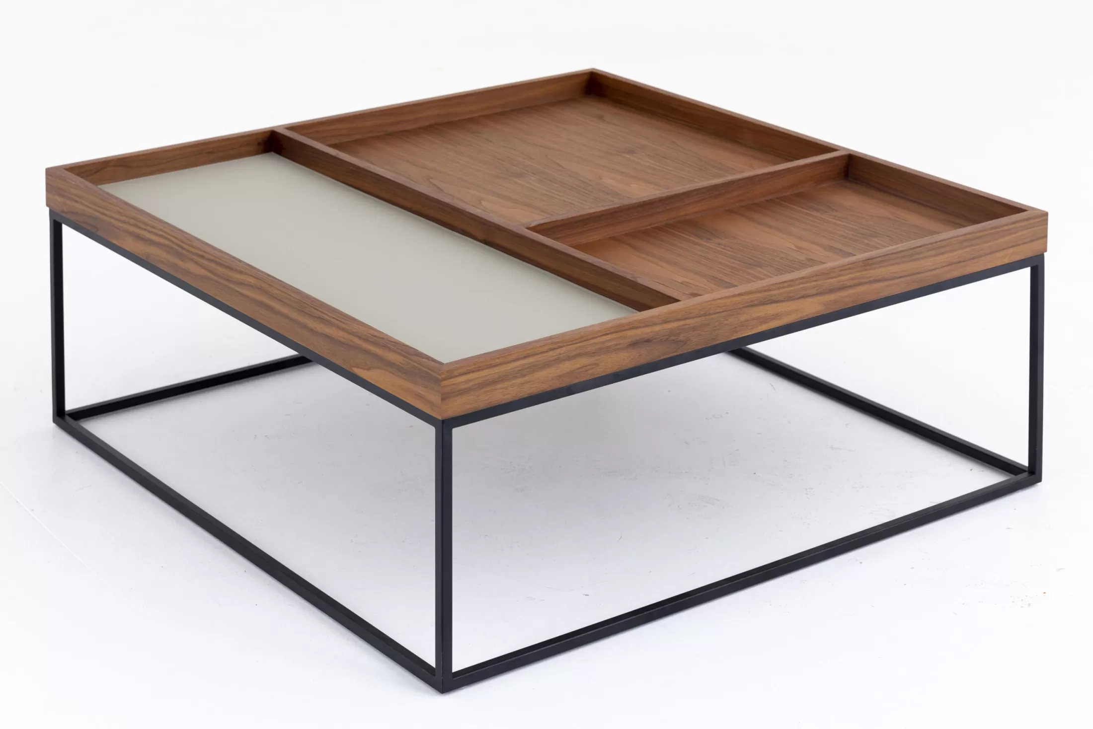 Flamant Coffee Tables^Jalon, Coffee Table, Square, Wood And Metal