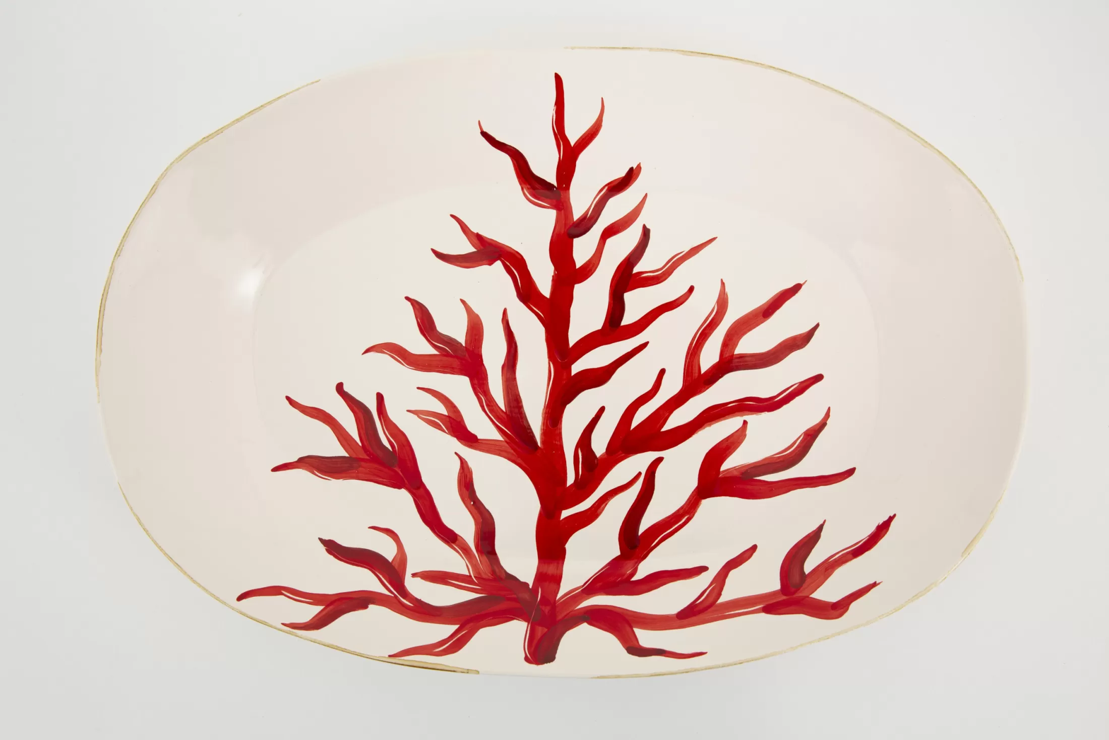 Flamant Plates, Dishes And Bowls^Kao, Serving Plate, Coral, Oval