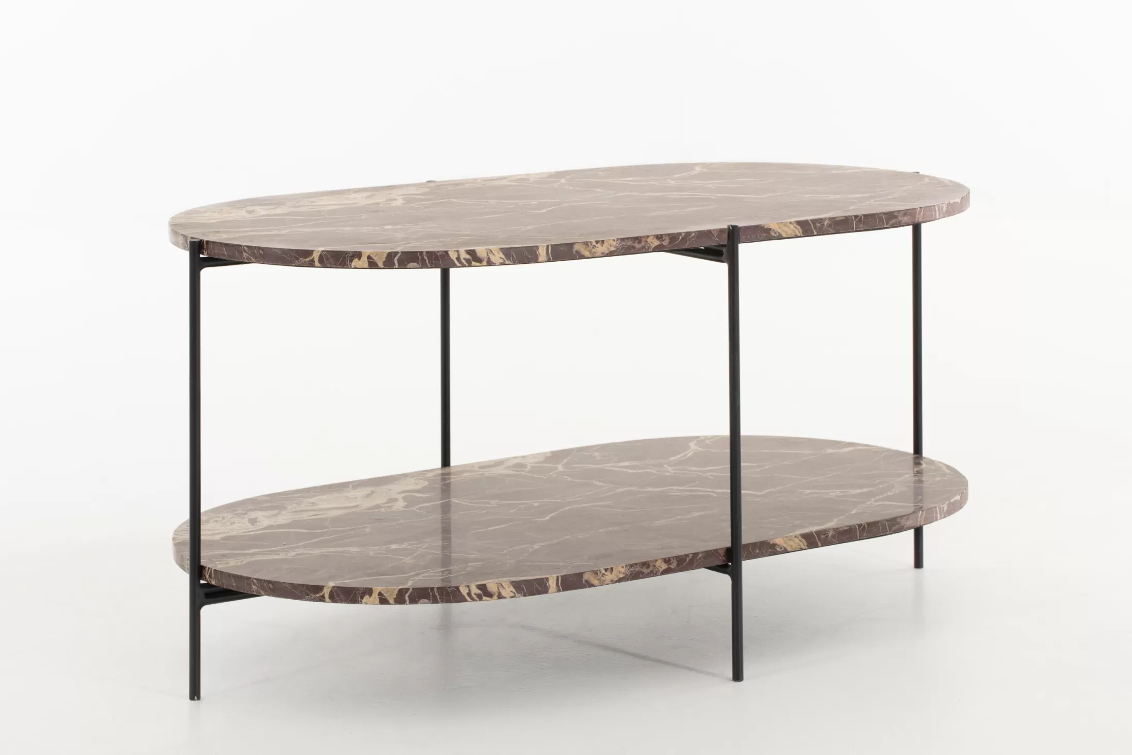 Flamant Coffee Tables^Karina, Coffee Table, Marble And Metal, Red