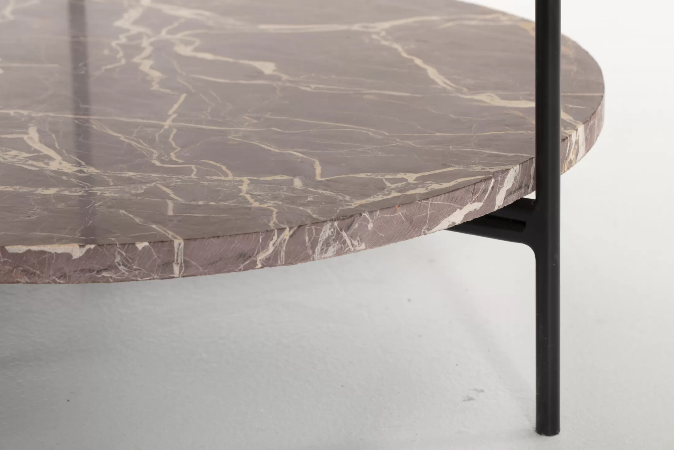 Flamant Coffee Tables^Karina, Coffee Table, Marble And Metal, Red