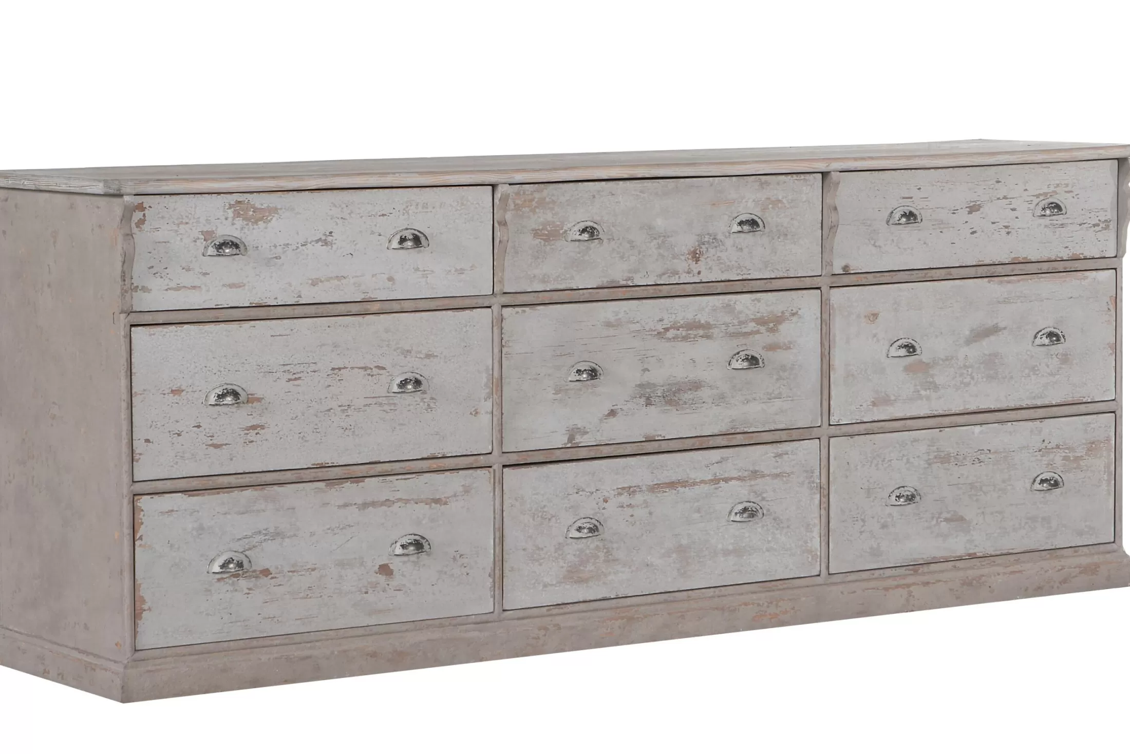 Flamant Cupboards^Larsson, Chest Of Drawers, 9 Drawers, Antique Finish