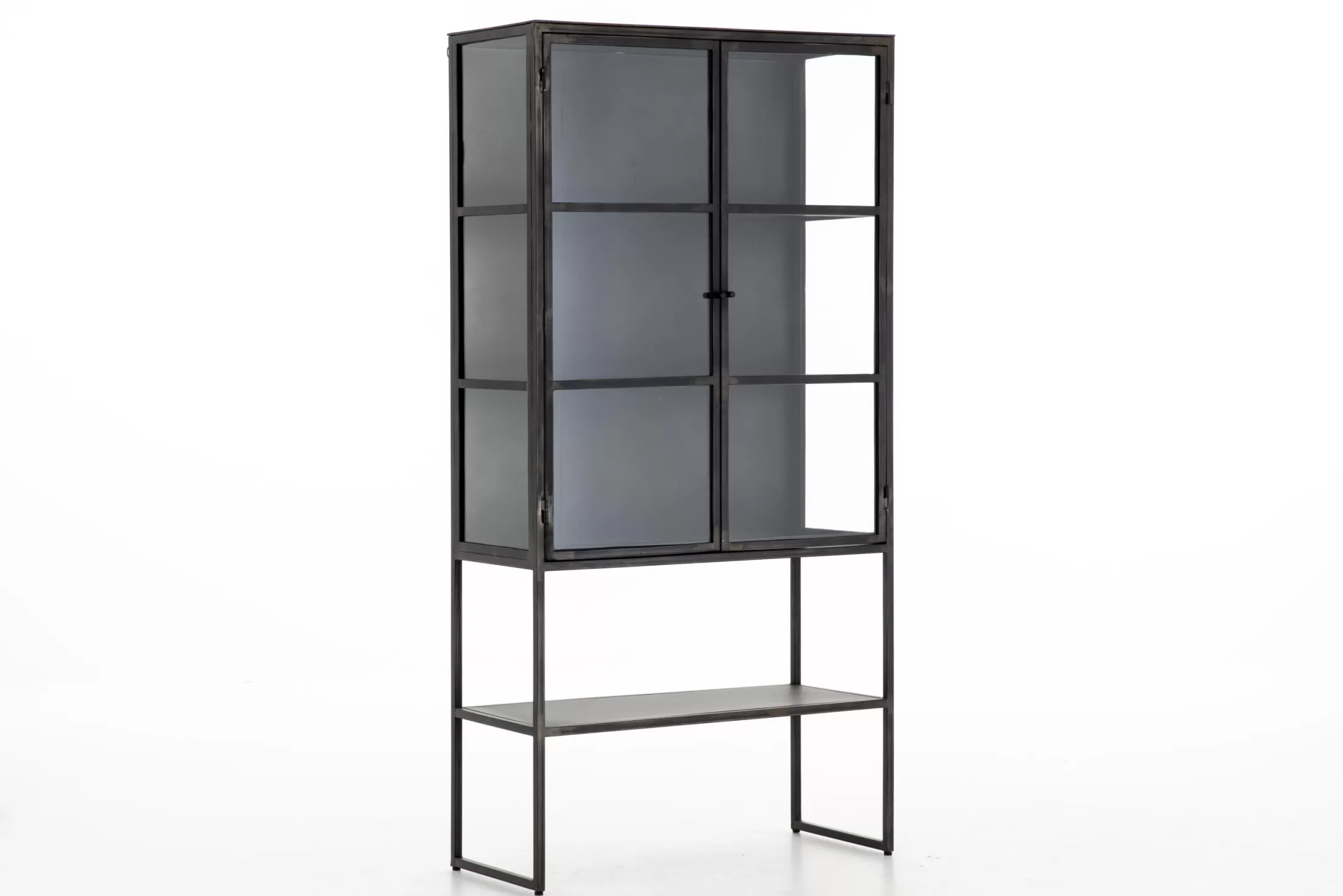 Flamant Mothers Day^Laurance, Display Cabinet, Black, Metal, 2 Doors