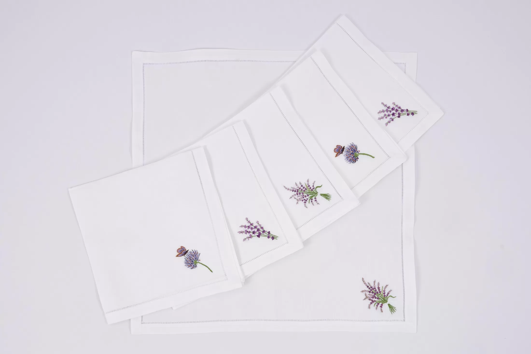 Flamant Dining Room & Kitchen Textiles^Lavender, Napkin, Embroidery, Set Of 6