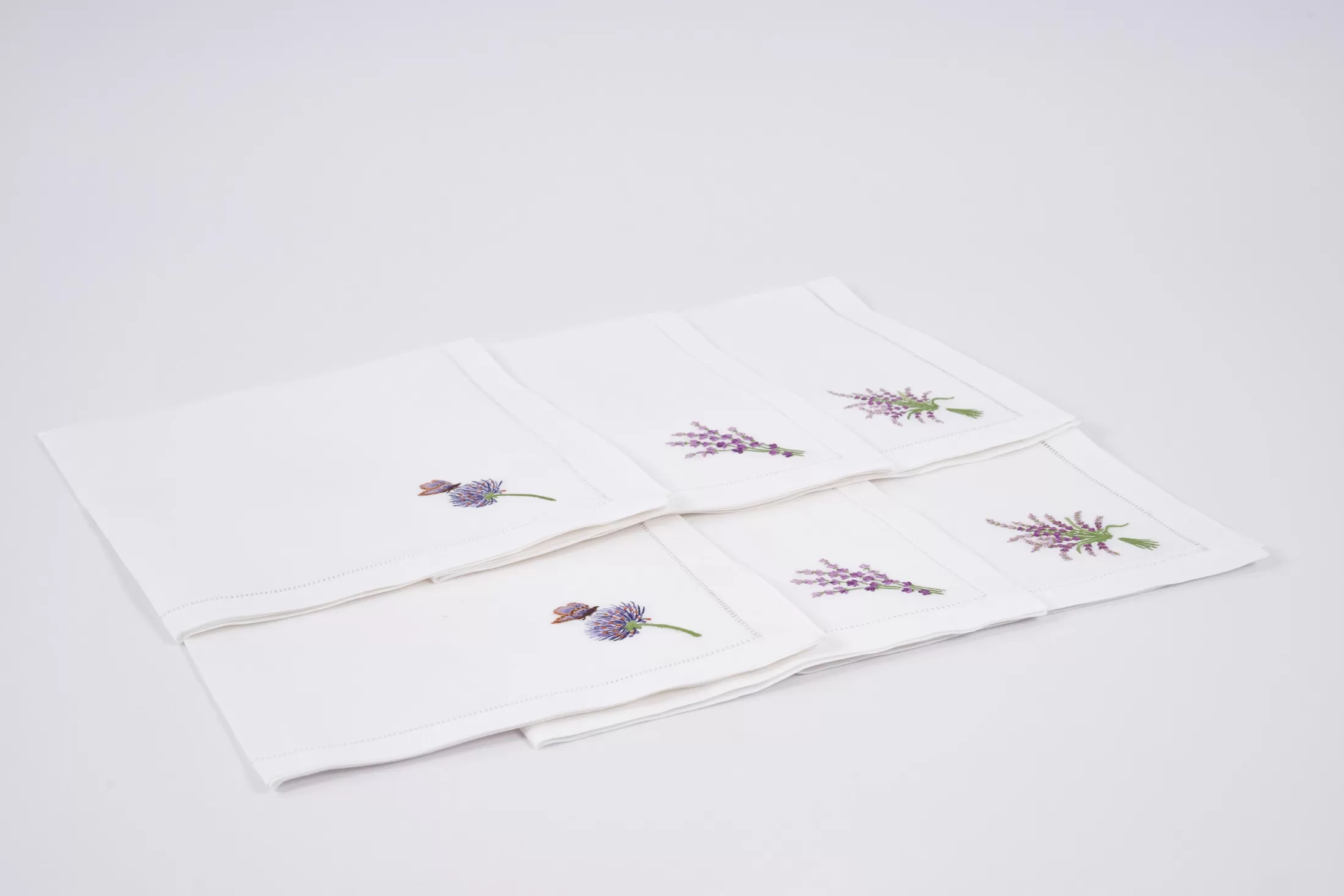 Flamant Dining Room & Kitchen Textiles^Lavender, Napkin, Embroidery, Set Of 6