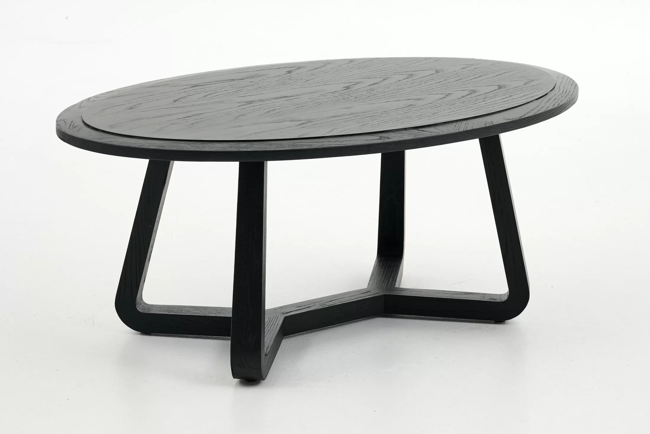 Flamant Coffee Tables^Livy, Coffee Table, Oval, Black, S