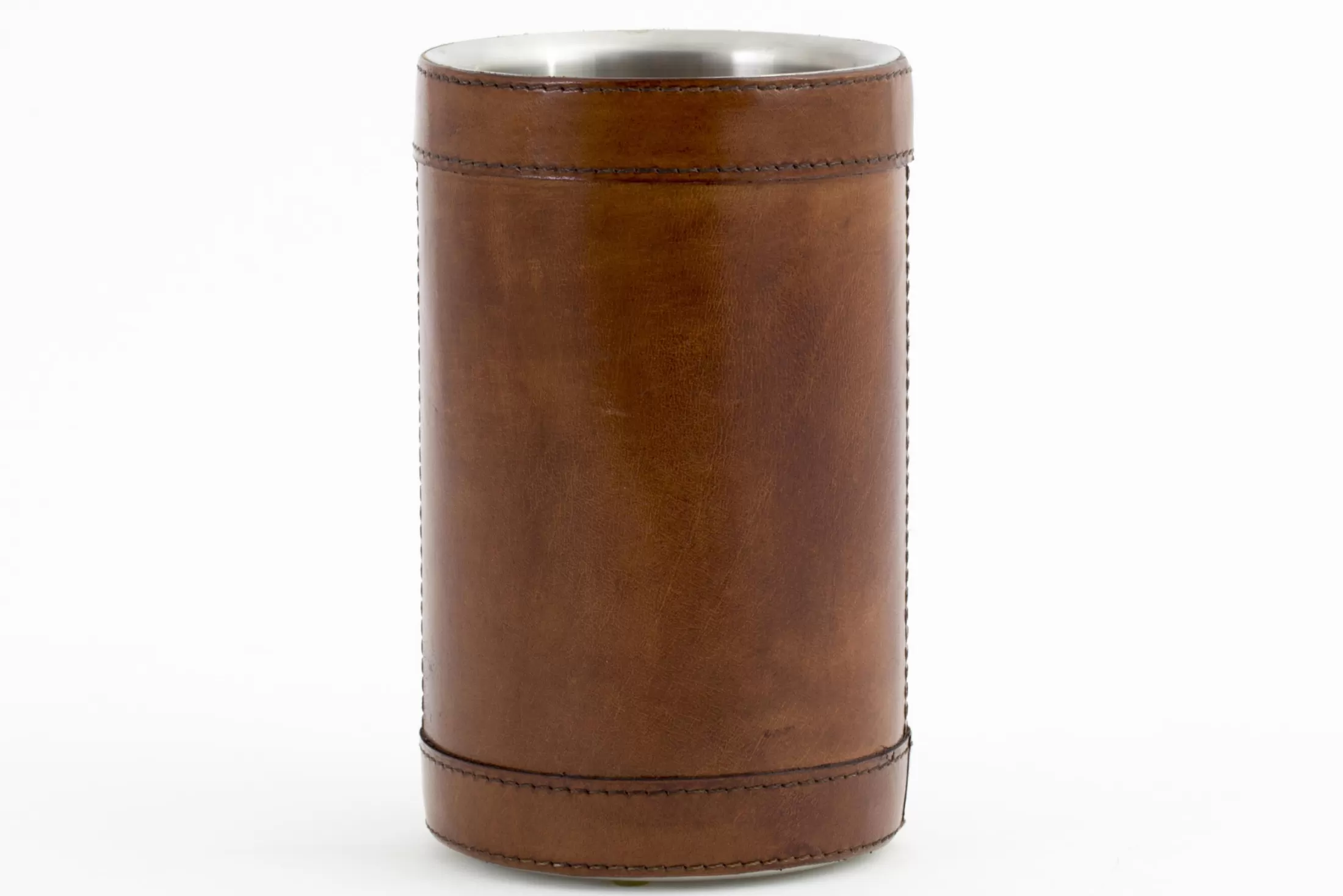 Flamant Accessories^Manhattan, Bottle Holder, Brown Leather