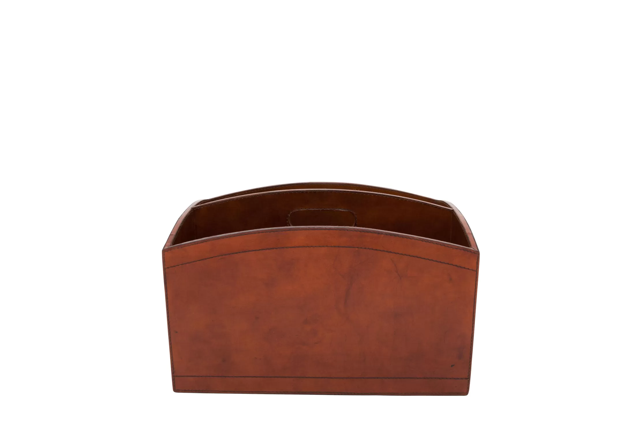 Flamant Decorations^Manhattan, Magazine Holder, Brown Leather