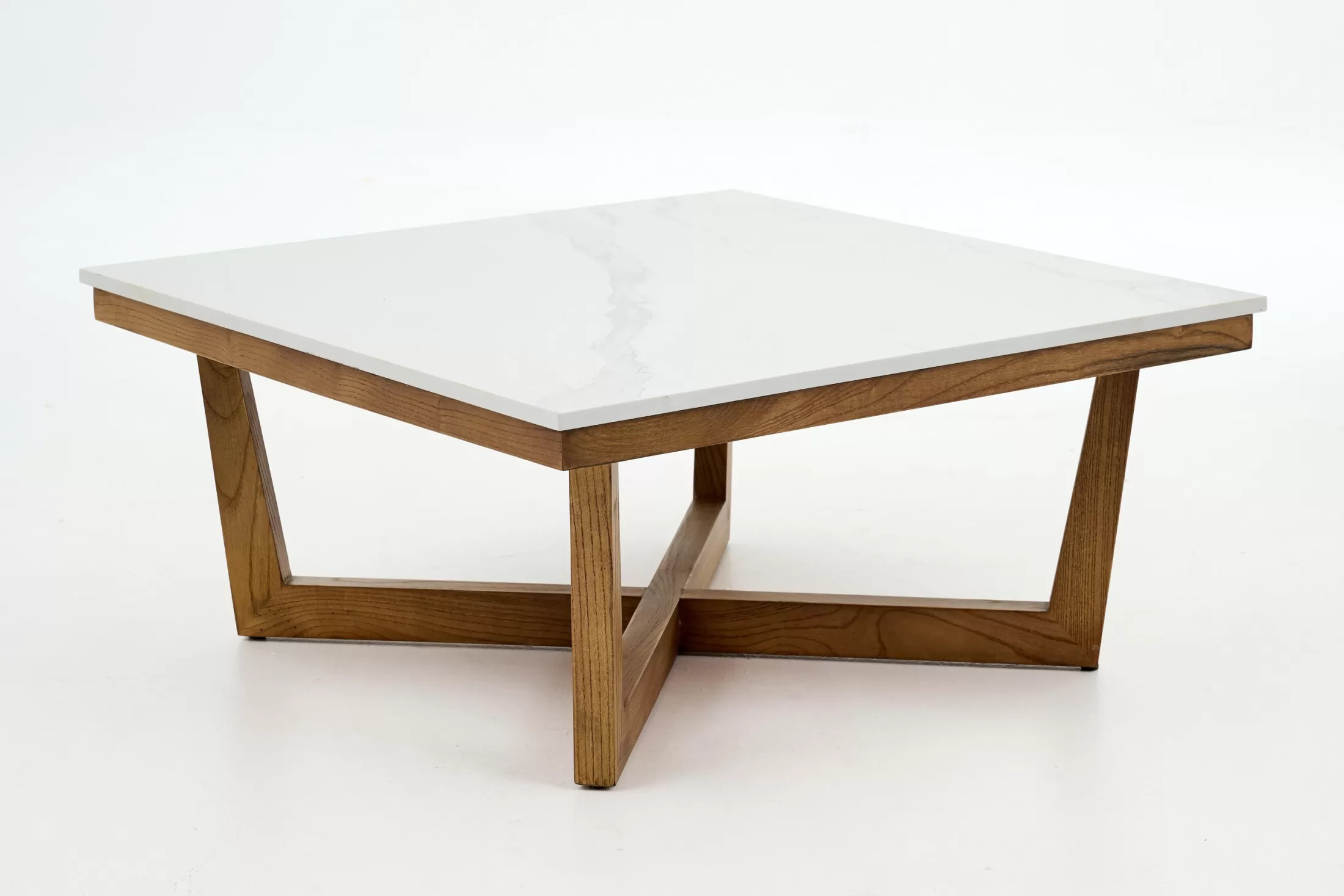 Flamant Coffee Tables^Marnix, Coffee Table, Oak And Stone, 90X90