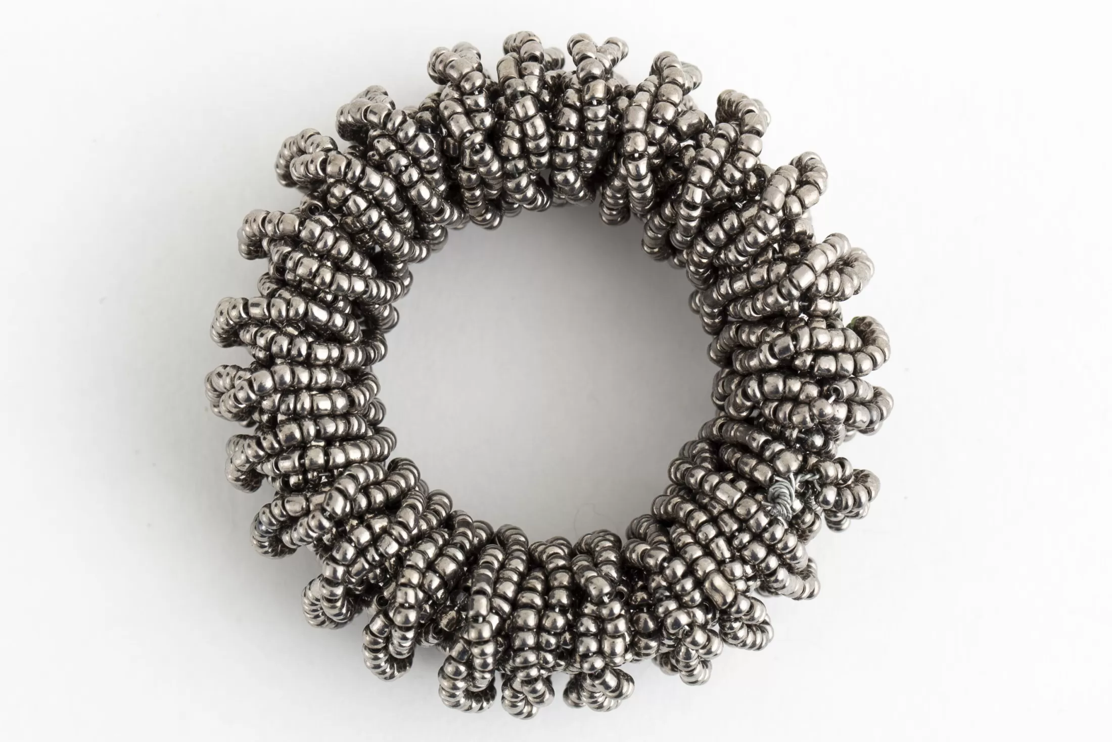 Flamant Accessories^Meina, Napkin Ring, Beads, Grey