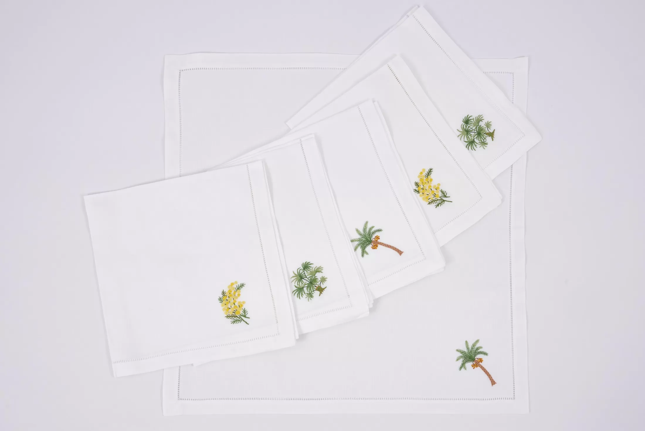 Flamant Dining Room & Kitchen Textiles^Mimosa, Napkin, Embroidery, Set Of 6