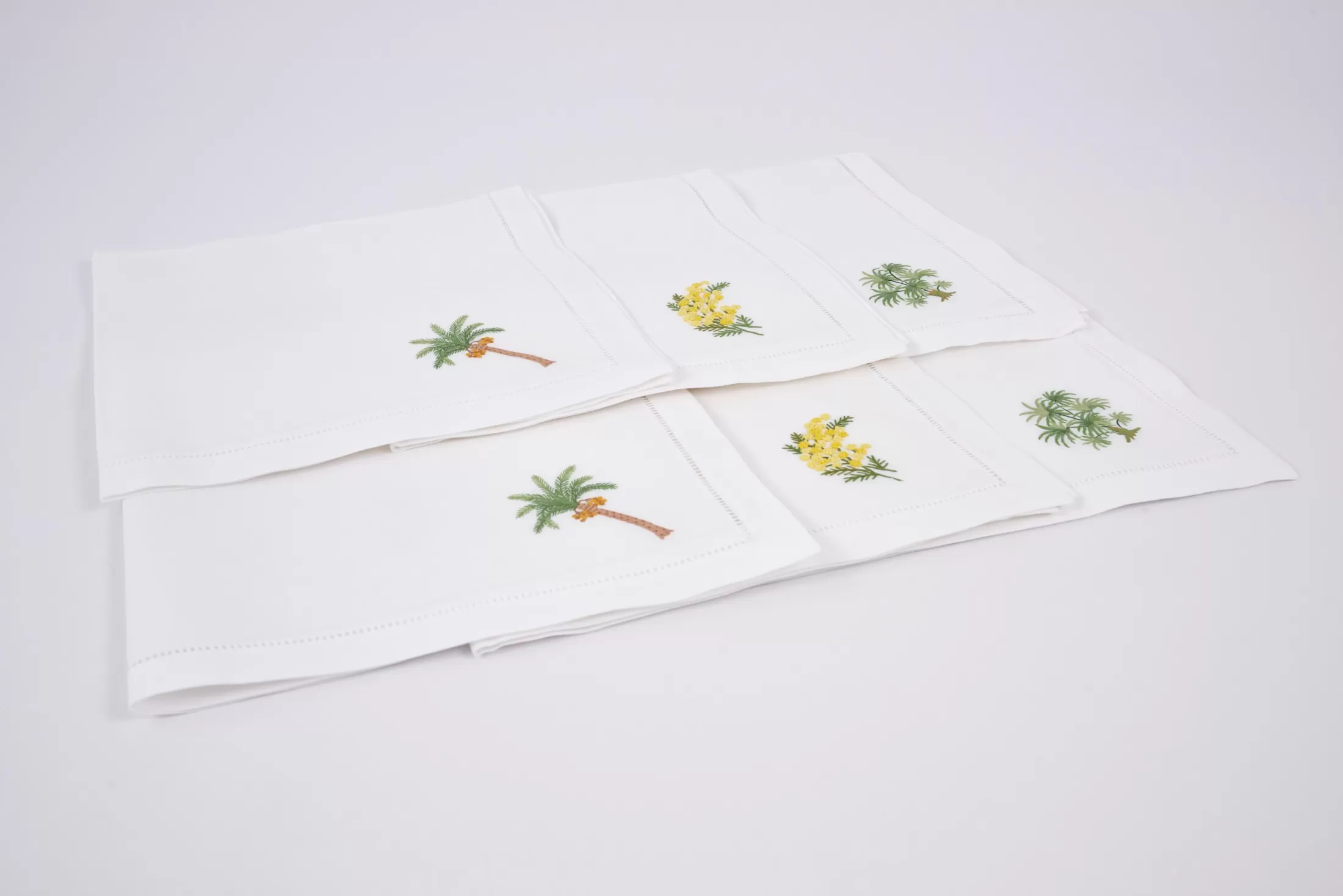 Flamant Dining Room & Kitchen Textiles^Mimosa, Napkin, Embroidery, Set Of 6