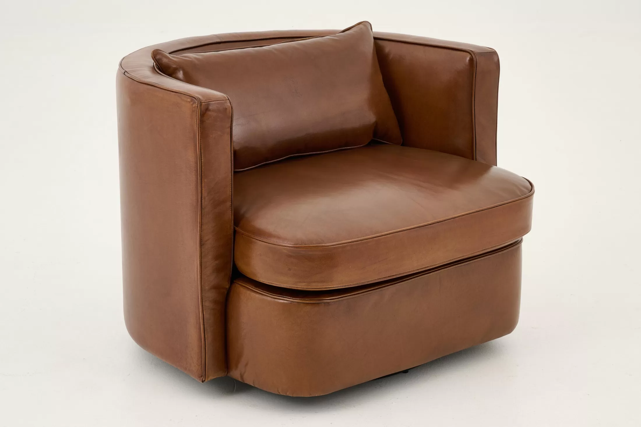 Flamant Couches^Nelia, Armchair, Leather Cognoac, Rotatable