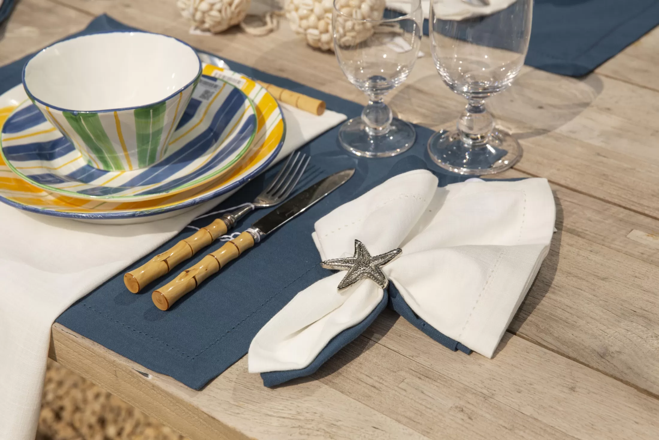 Flamant Dining Room & Kitchen Textiles^Phills, Napkin, White, Set Of 6