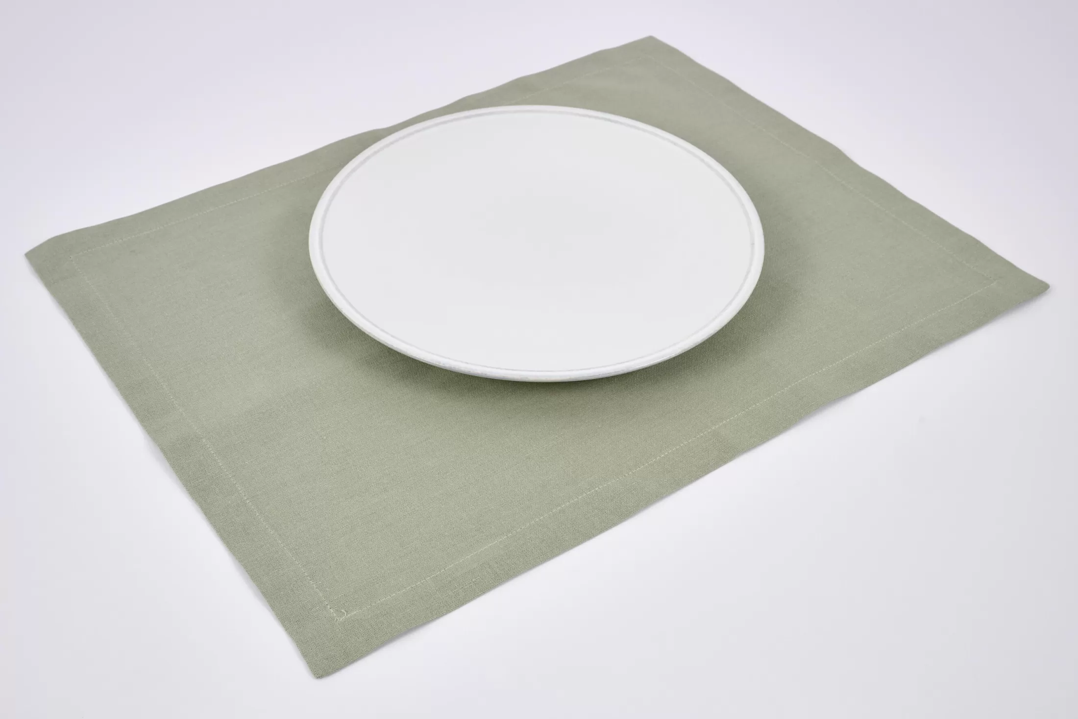 Flamant Dining Room & Kitchen Textiles^Phills, Placemat, Iceberg Green, Set Of 6