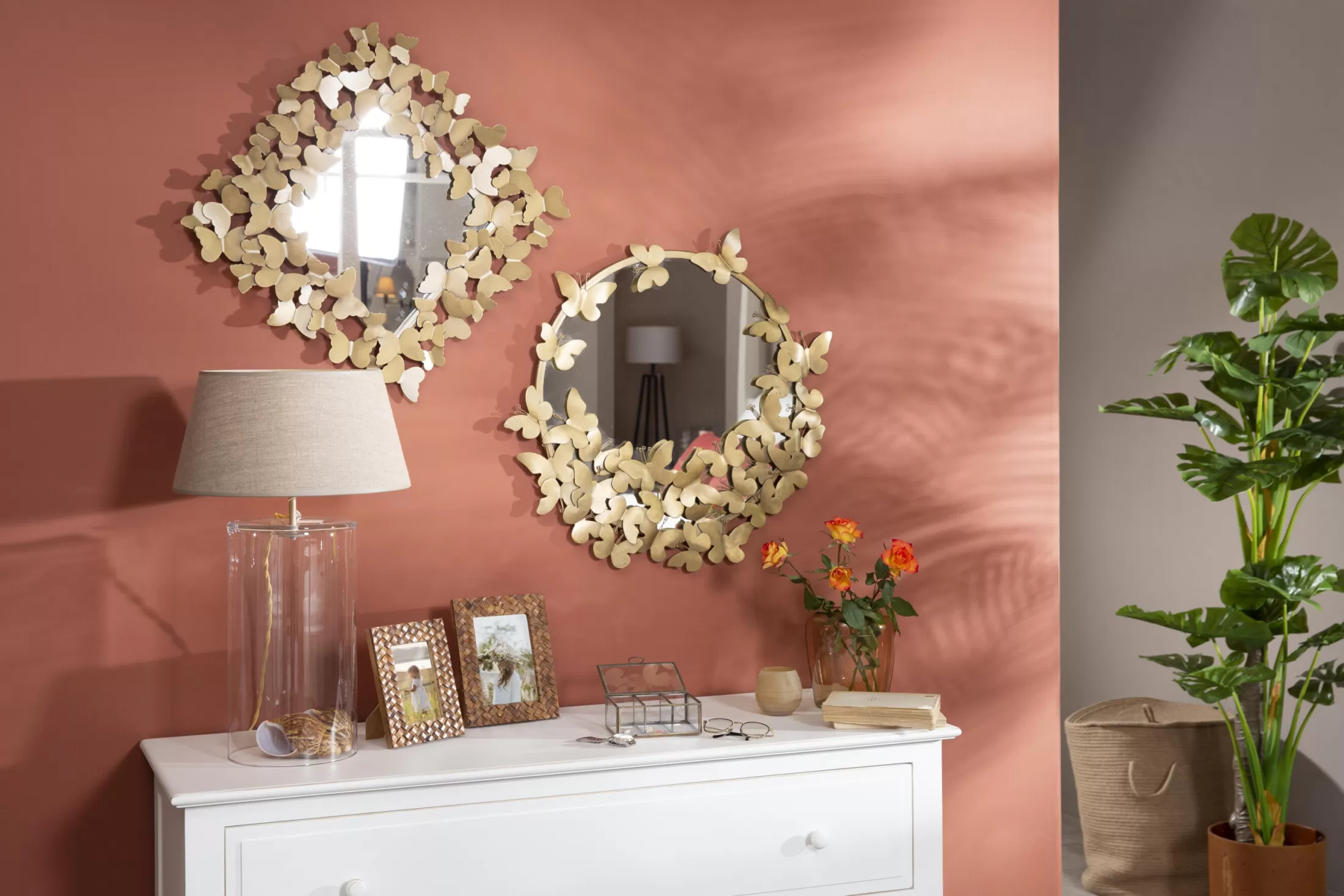 Flamant Decoration^Pillango, Mirror, Butterflies, Model 1