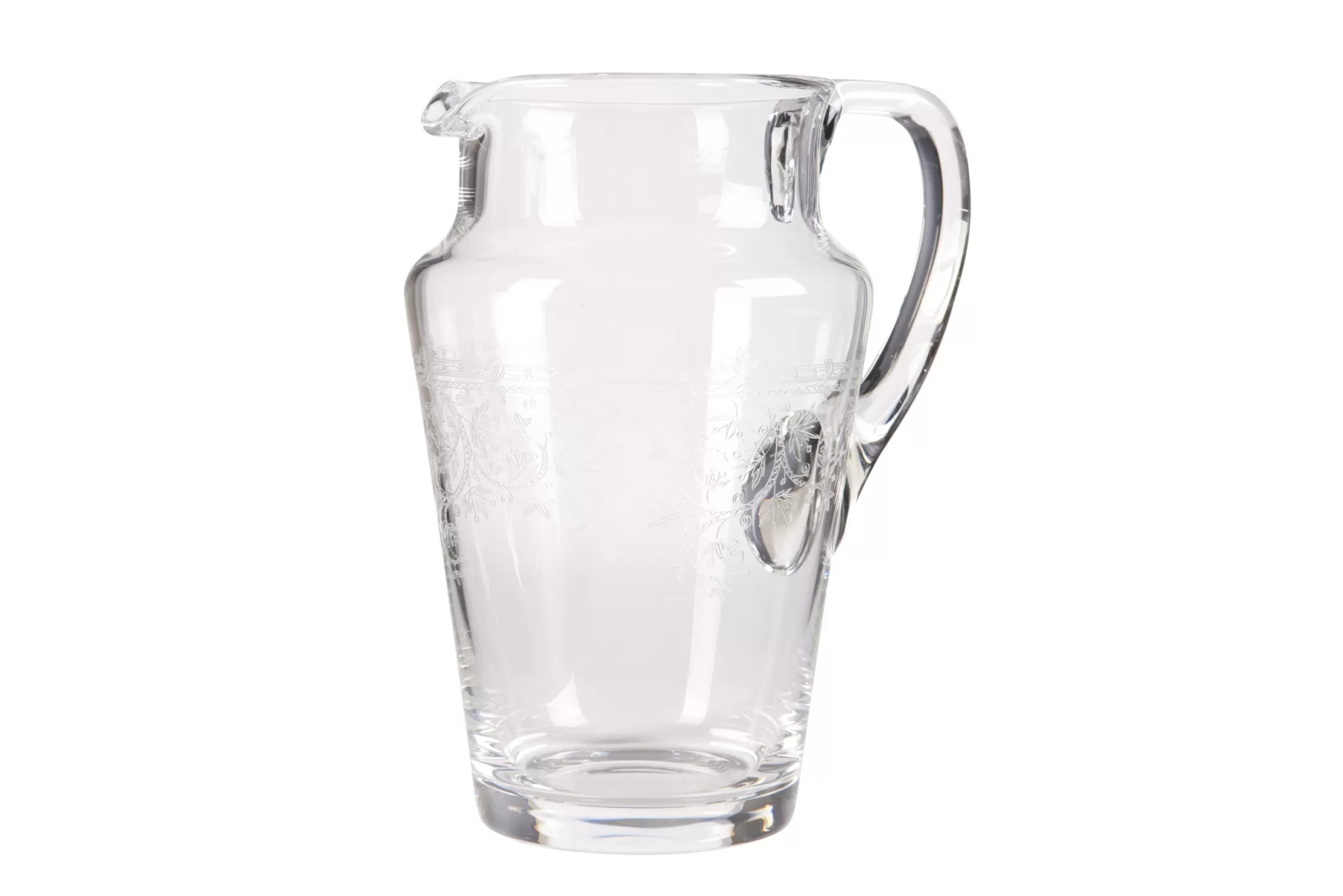 Flamant Accessories^Praag, Pitcher, Mouth-Blown Glass, Engraved, 1,5 L