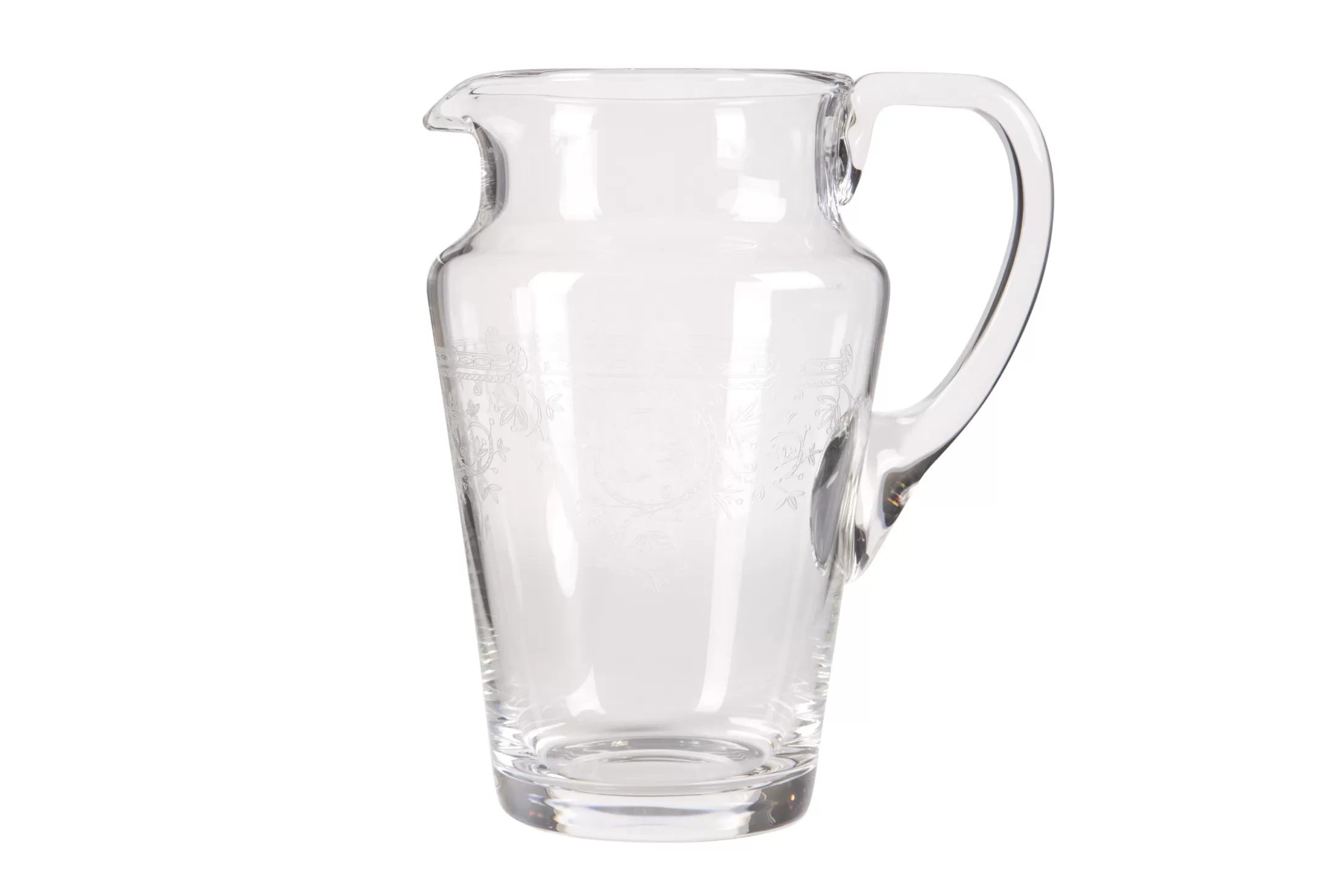 Flamant Accessories^Praag, Pitcher, Mouth-Blown Glass, Engraved, 1,5 L