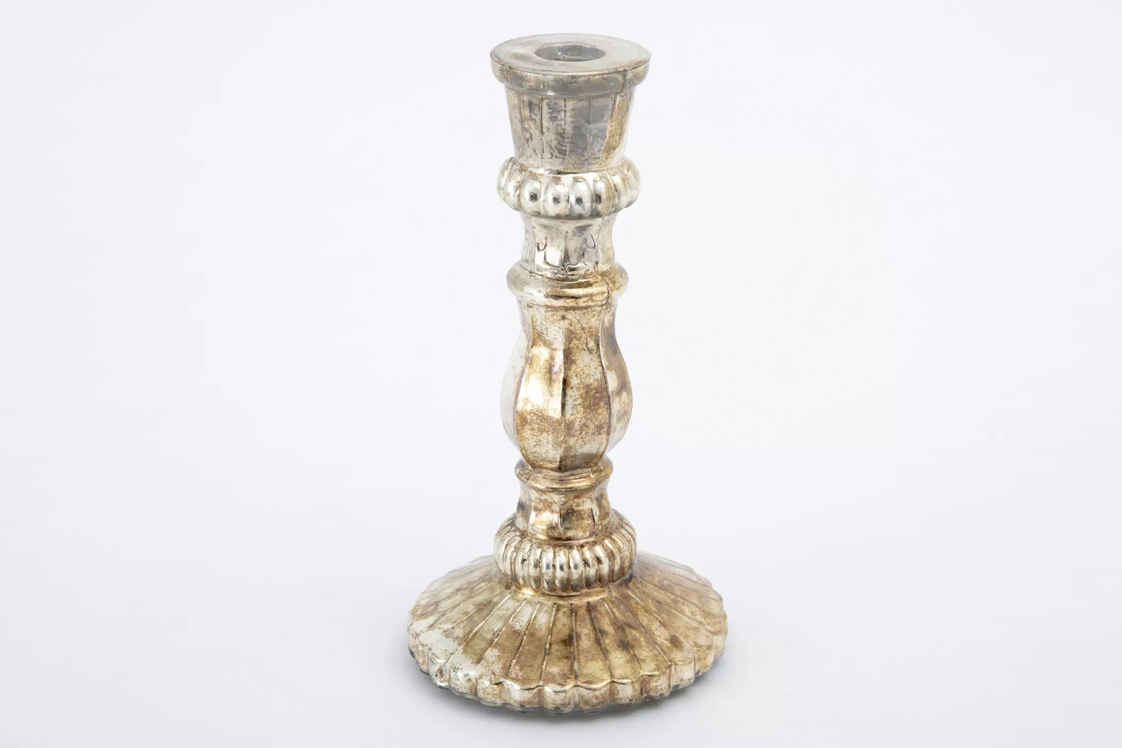 Flamant Decoration^Ramsey, Candlestick, Mercury Glass