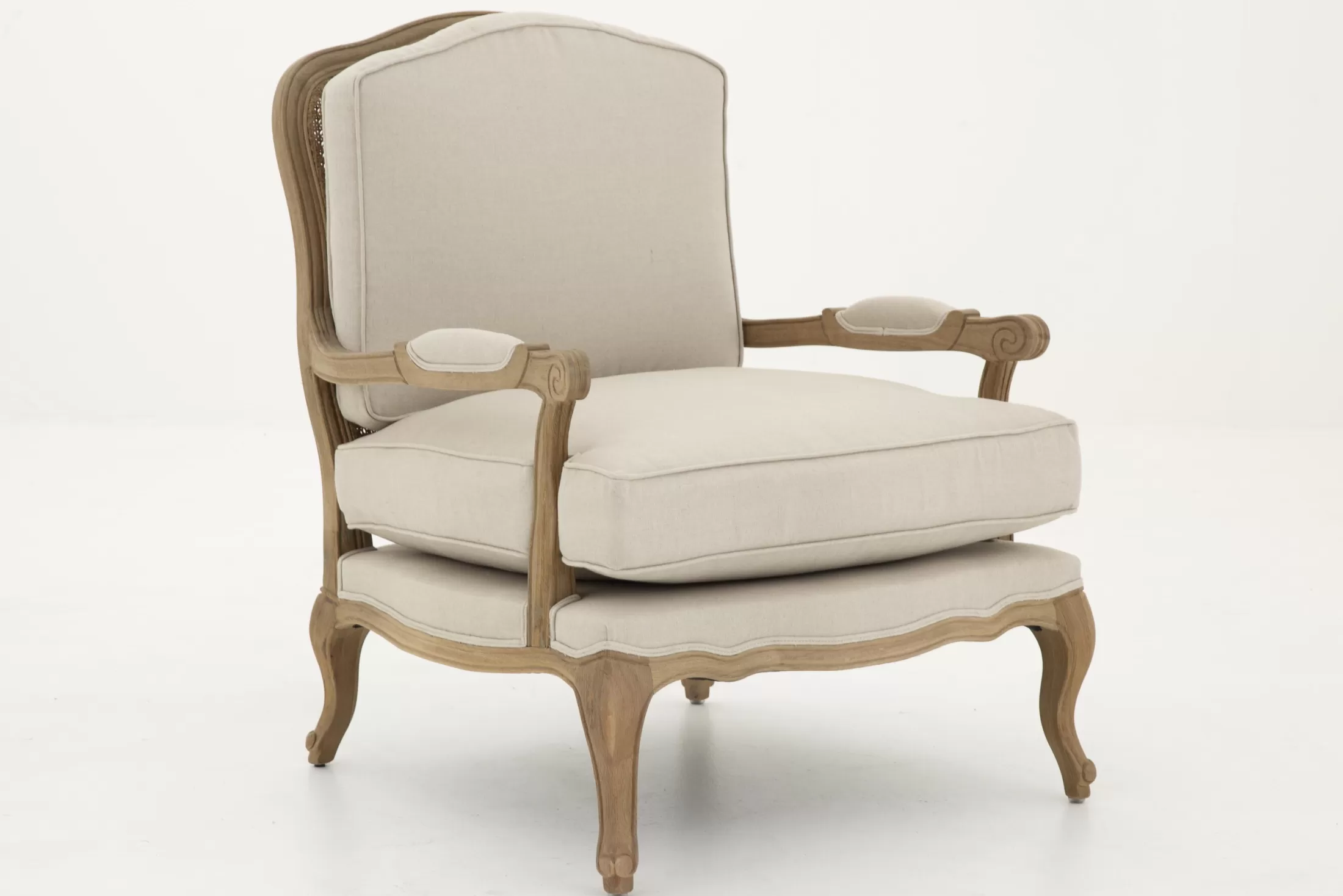 Flamant Couches^Sally, Armchair, Natural Linen