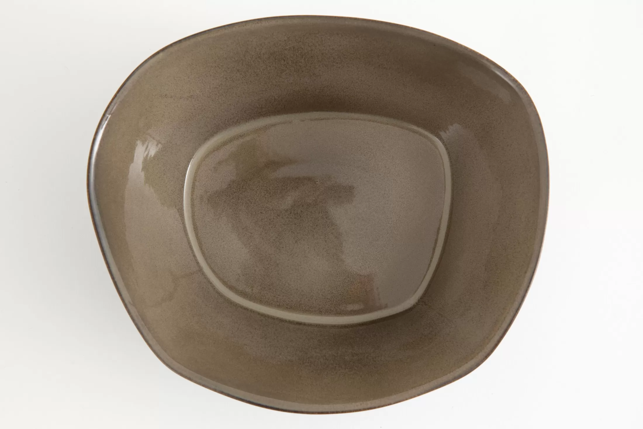 Flamant Plates, Dishes And Bowls^Shape, Salad Bowl, Khaki, L