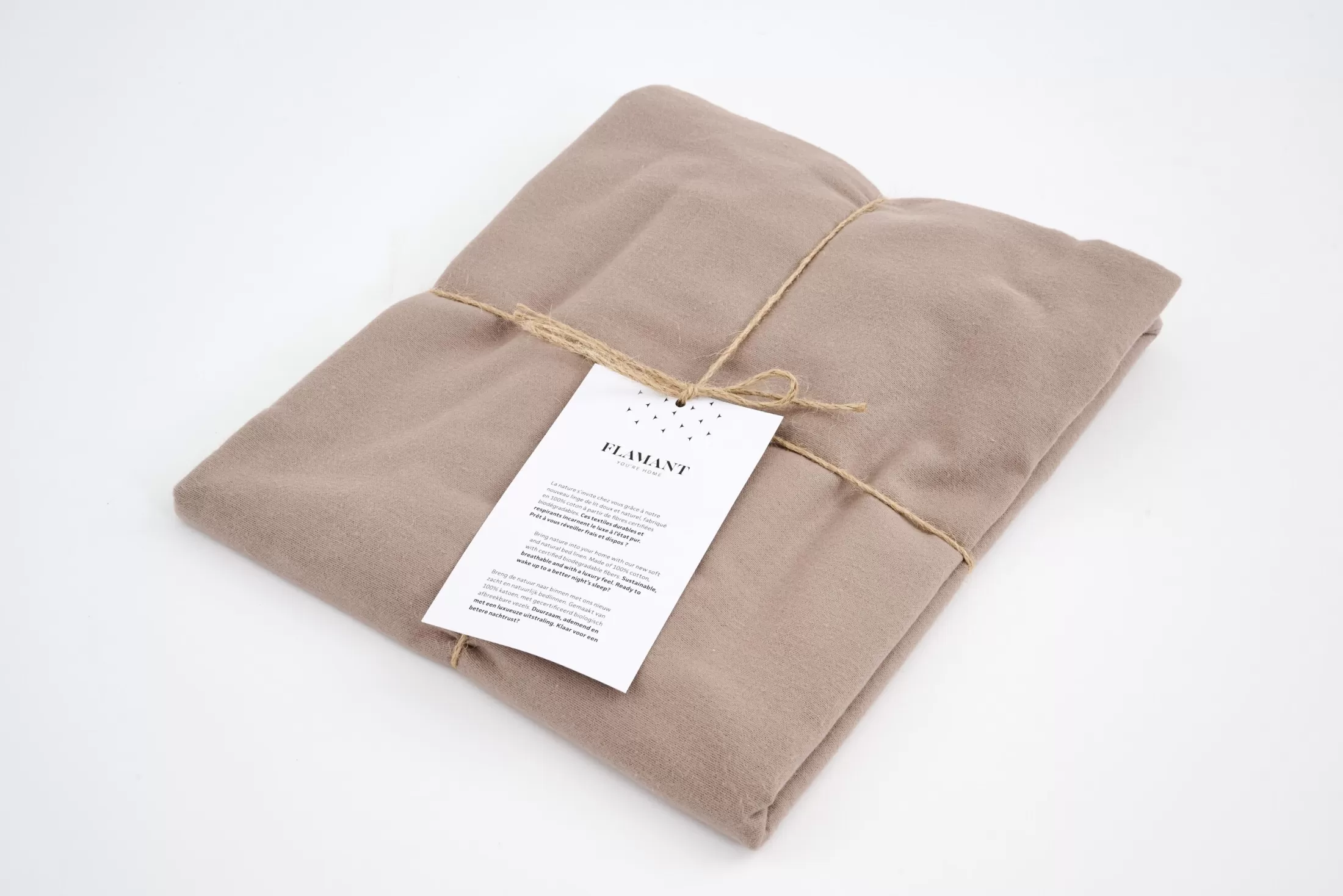 Flamant Bed Linen^Stefano, Pillowcase, Set Of 2, 65X65, Mudstone