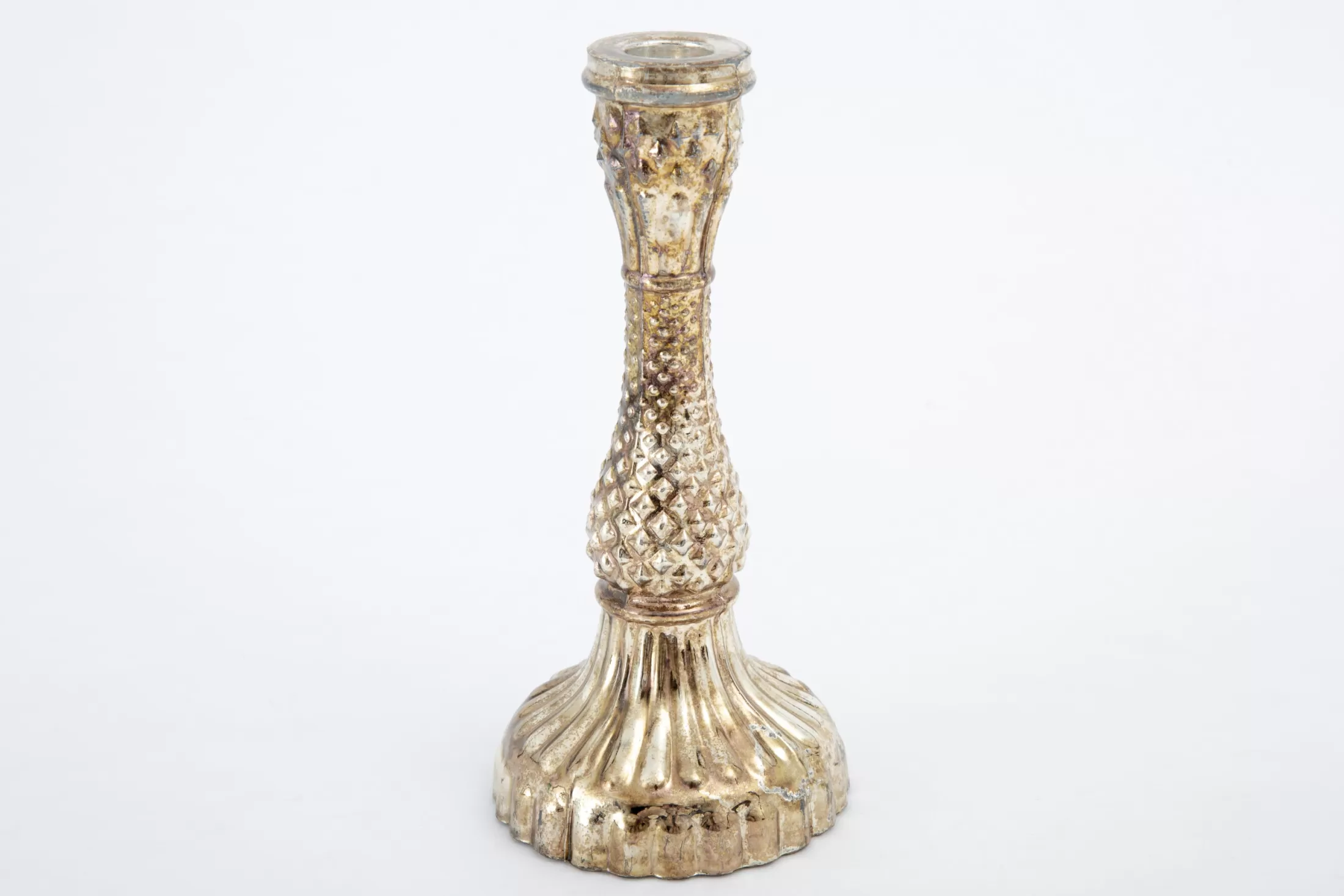 Flamant Decoration^Sullivan, Candlestick, Mercury Glass