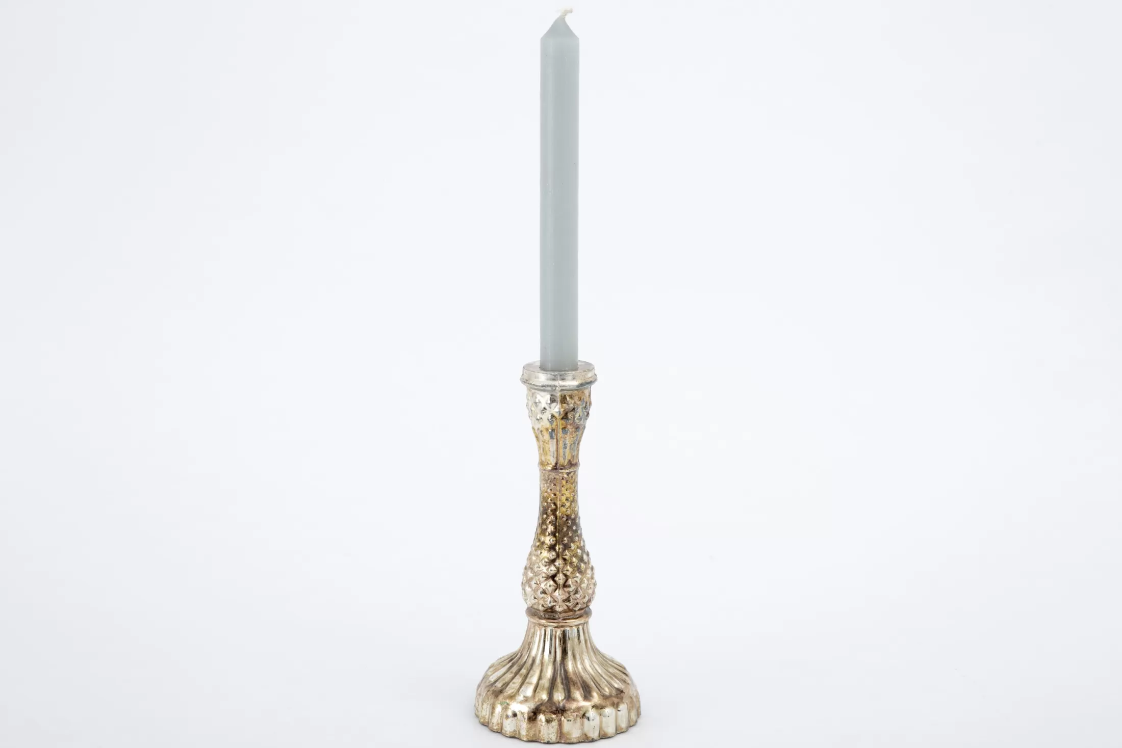 Flamant Decoration^Sullivan, Candlestick, Mercury Glass