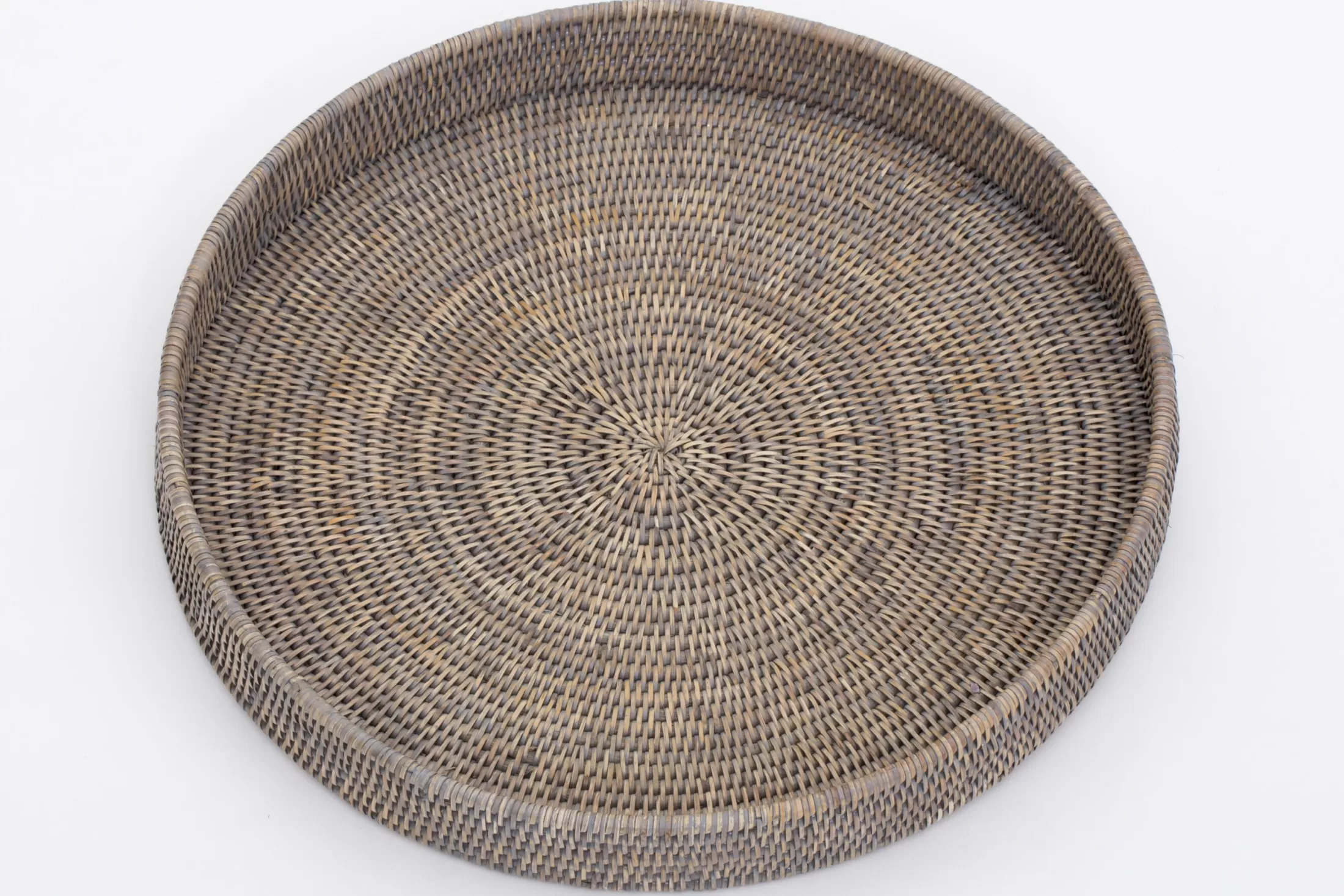 Flamant Accessories^Togo, Tray, Round, Reed, Grey, 48Cm