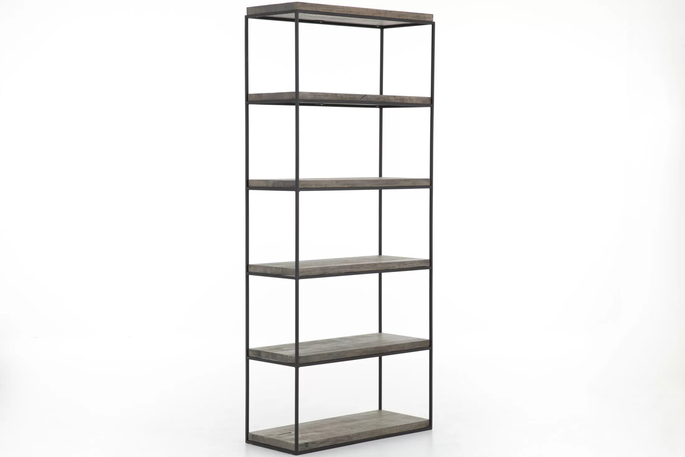 Flamant Cupboards^Urban, Rack, Oak And Metal, Dark Brown