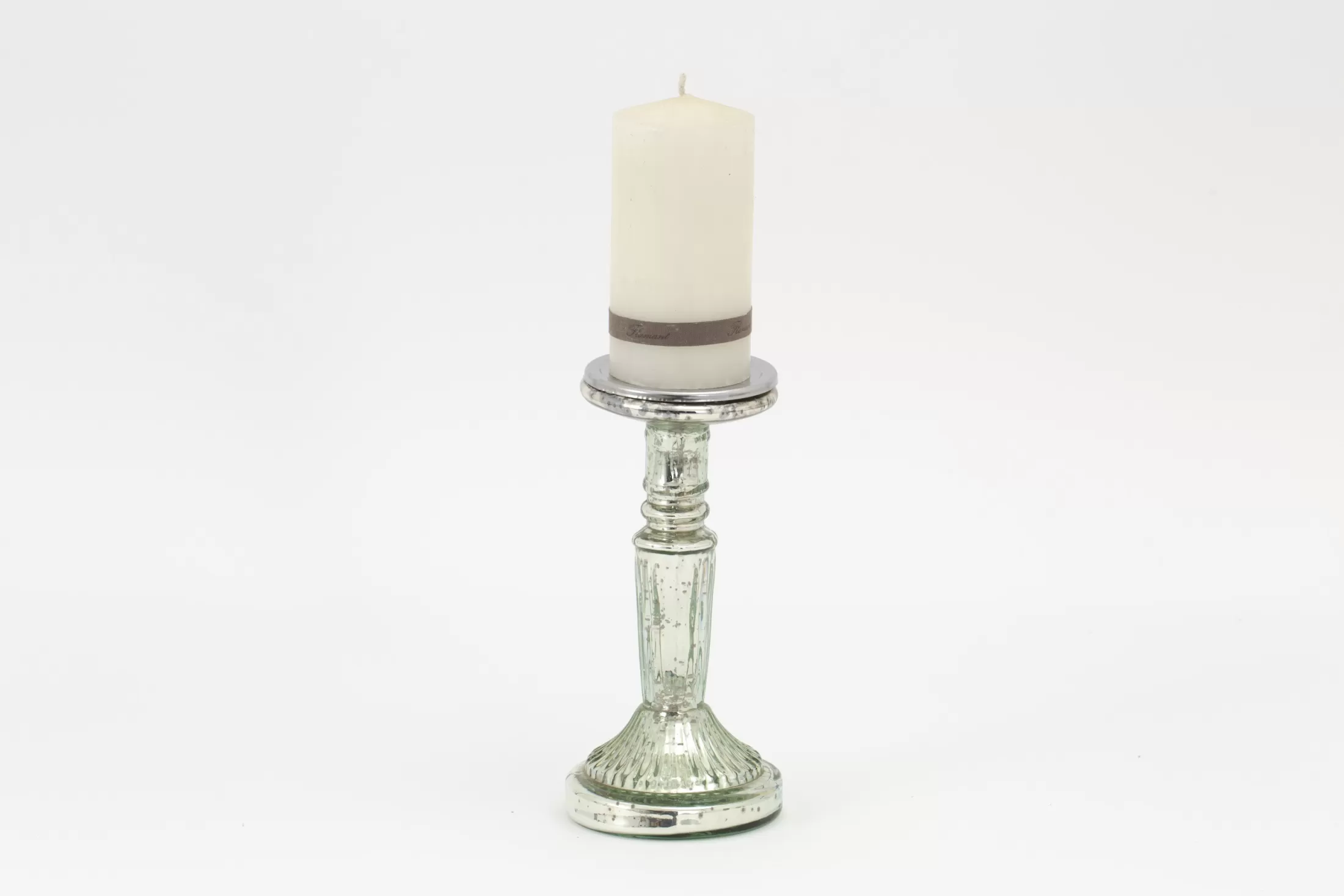 Flamant Decoration^Zinia, Candlestick, Mercury Glass, S